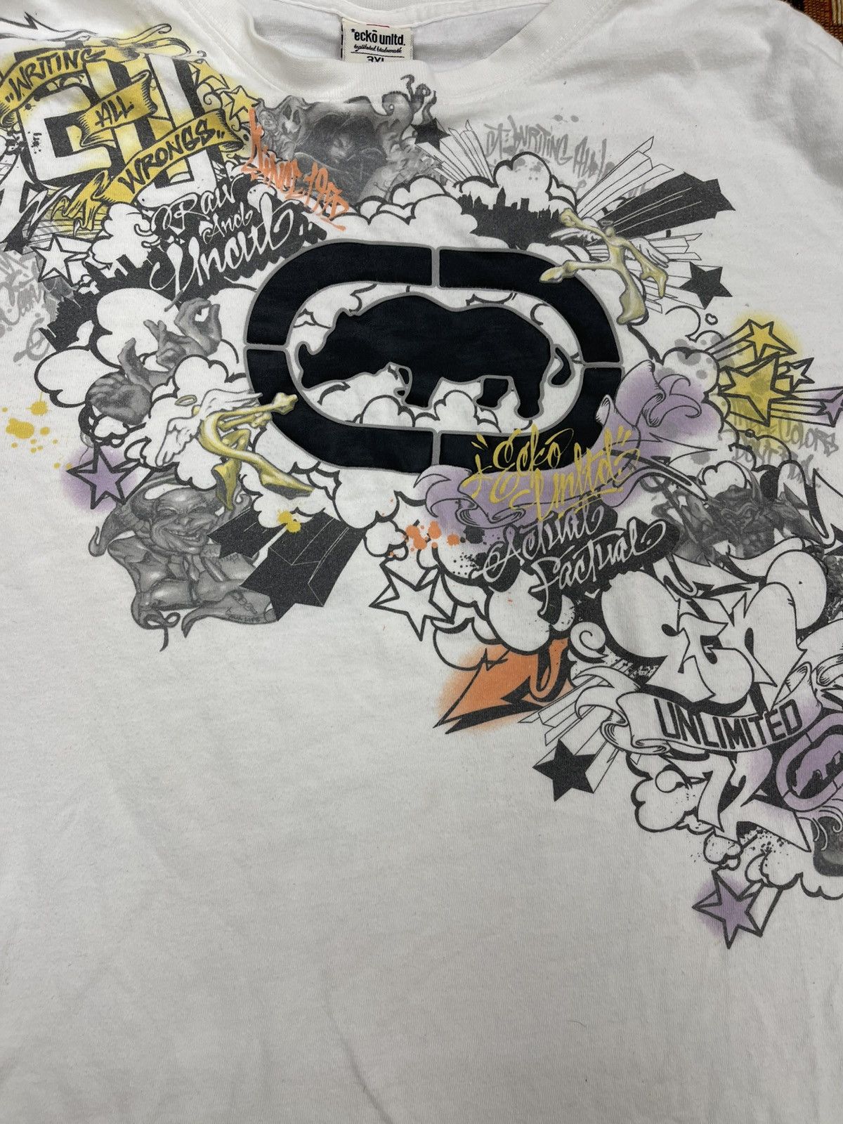 Ecko Unltd. × Vintage CRAZY Y2K/2000s ECKO RHINO SKATER TEE 3XL Size US XXL / EU 58 / 5 - 2 Thumbnail