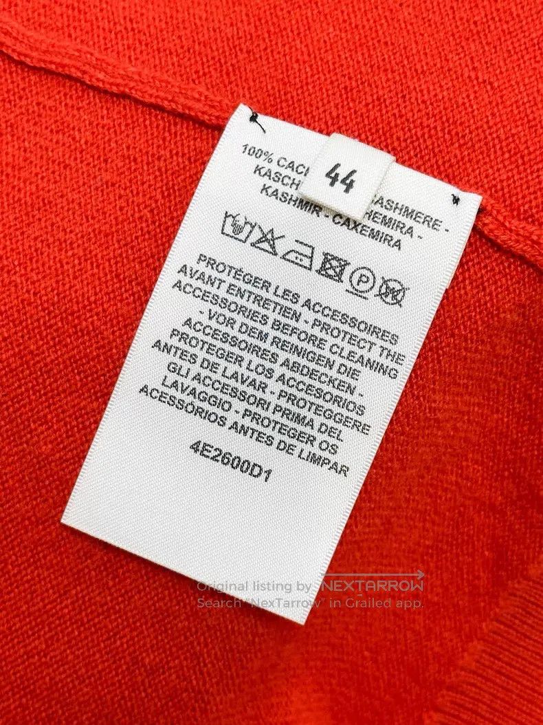 Hermes Hermes Red Cashmere Knit Short Sleeve Top Size M / US 6-8 / IT 42-44 - 6 Thumbnail