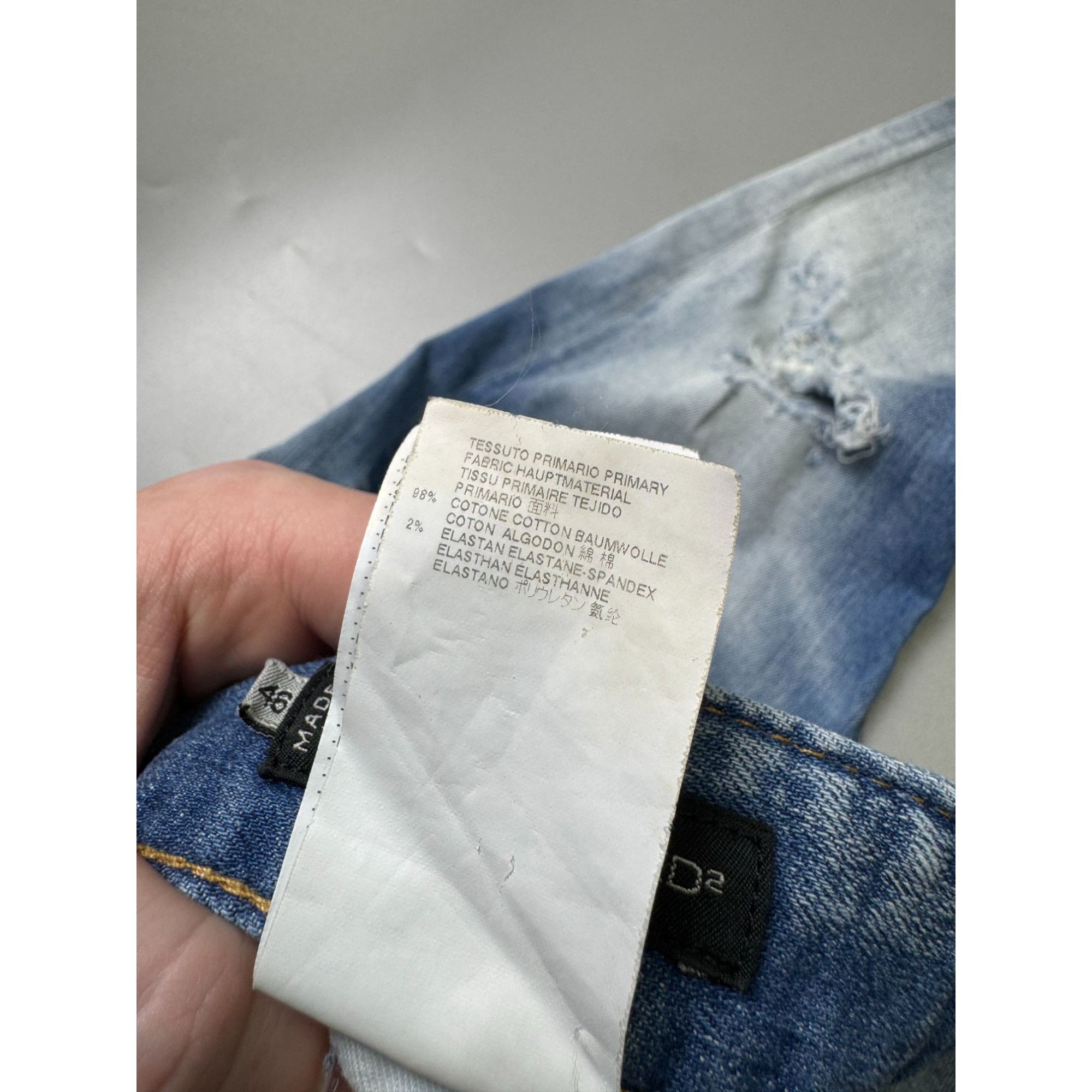 Dsquared2 Dsquared2 Vintage Skinny Distressed Denim Jeans (Y1106) Size US 30 / EU 46 - 14 Thumbnail