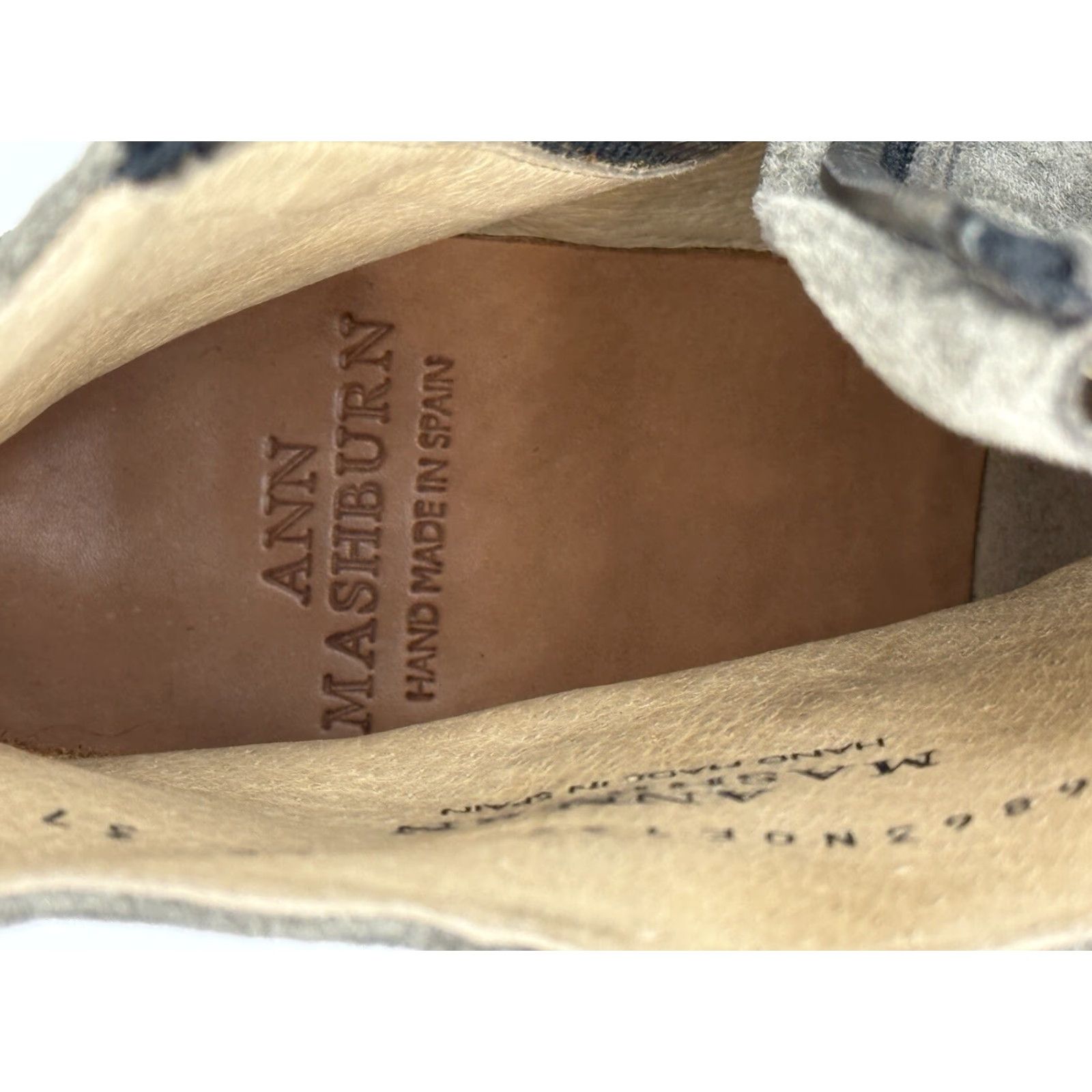 Vintage ANN MASHBURN Bootie Sho e Gray Suede Side Zip Ankle Bootie Womens 37 EU 6-7 US Gray Bohemian Classic Spain Size US 6 / IT 36 - 6 Thumbnail