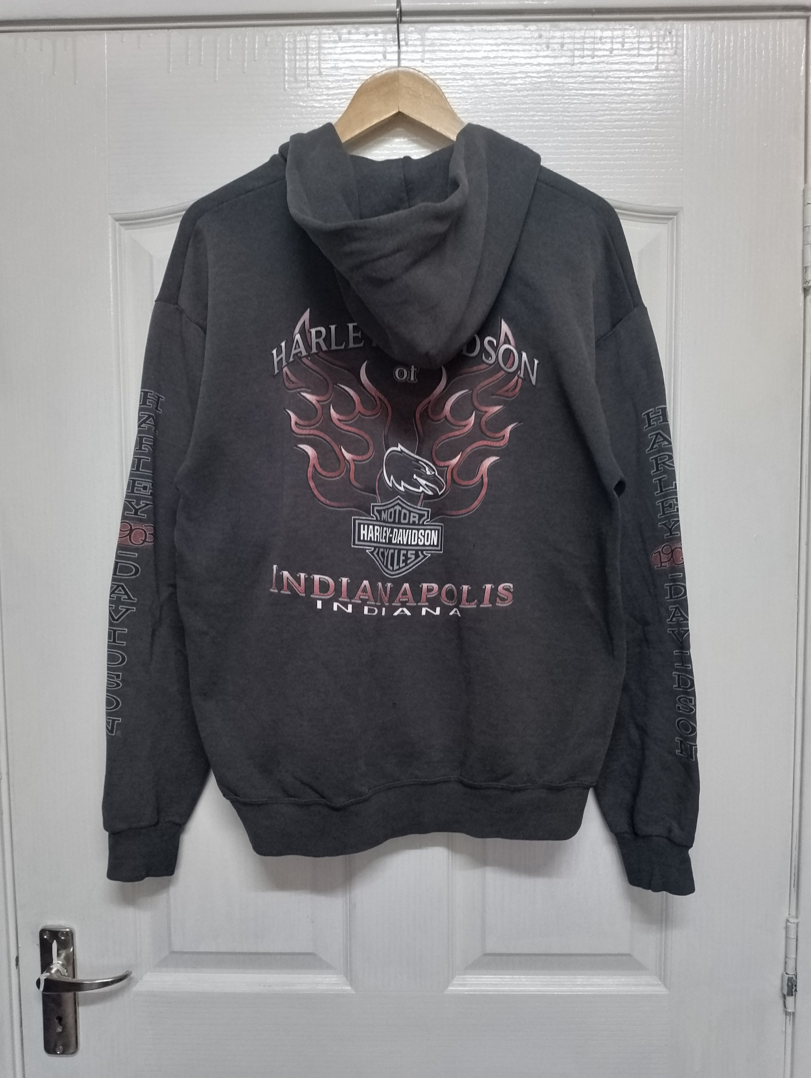 Harley Davidson Vintage Harley Davidson Fire Eagles Hoodie Size US L / EU 52-54 / 3 - 1 Thumbnail