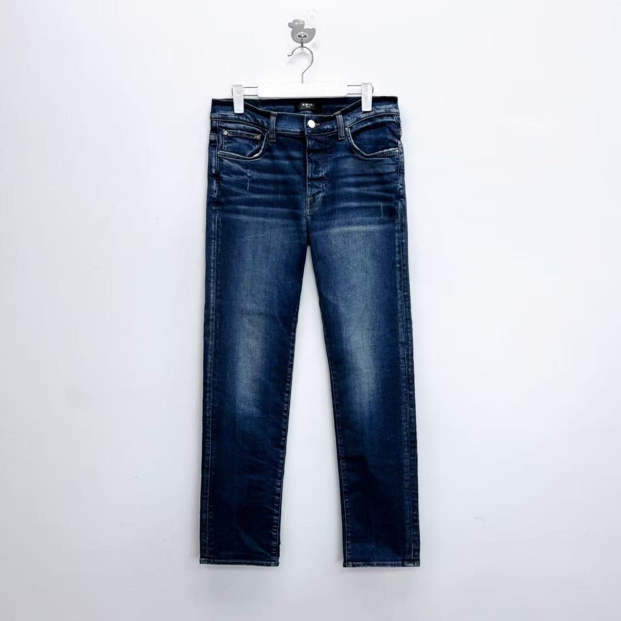 Amiri Amiri Natural Wash Distressed Denim Pants Size US 32 / EU 48 - 1 Thumbnail