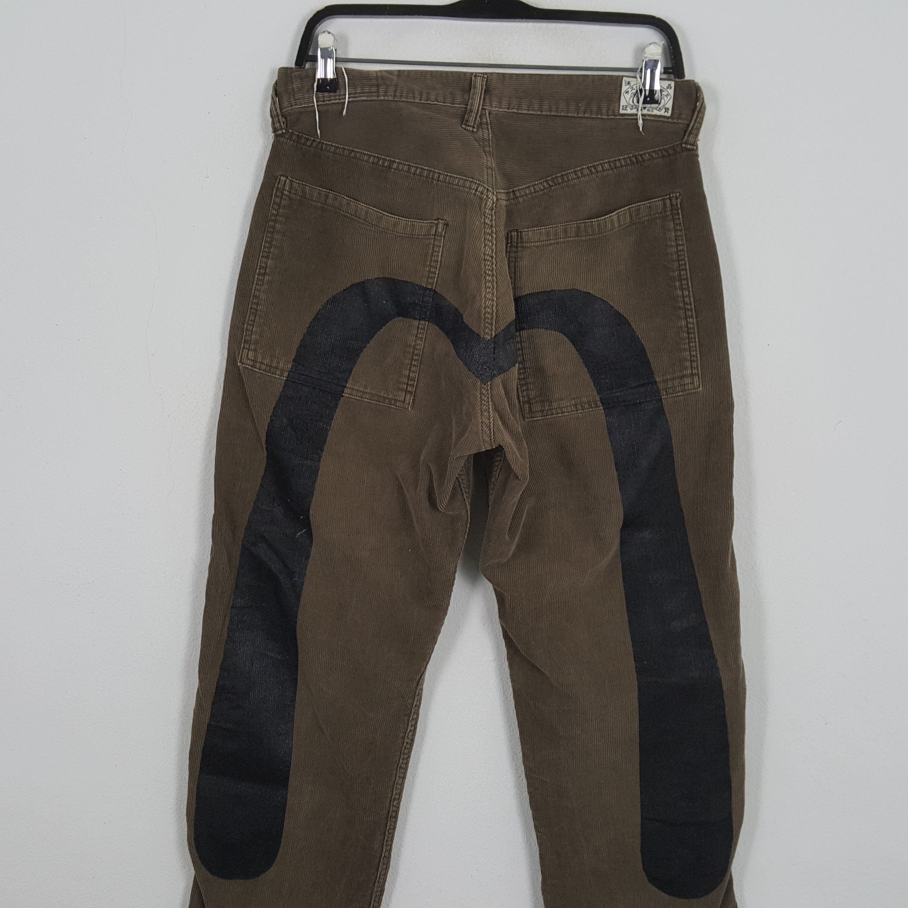 Evisu × Japanese Brand × Vintage EVISU Japanese Brand Custom Daicock Style Velvet Pants Size US 30 / EU 46 - 2 Thumbnail