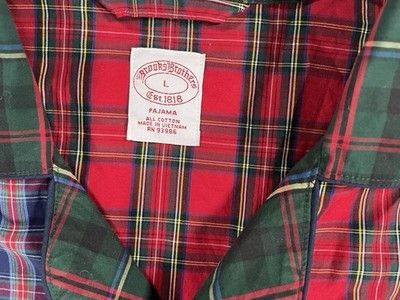 Brooks Brothers Brooks Brothers Patchwork Plaid Pajama Shirt Cotton Mens L Size US L / EU 52-54 / 3 - 3 Thumbnail