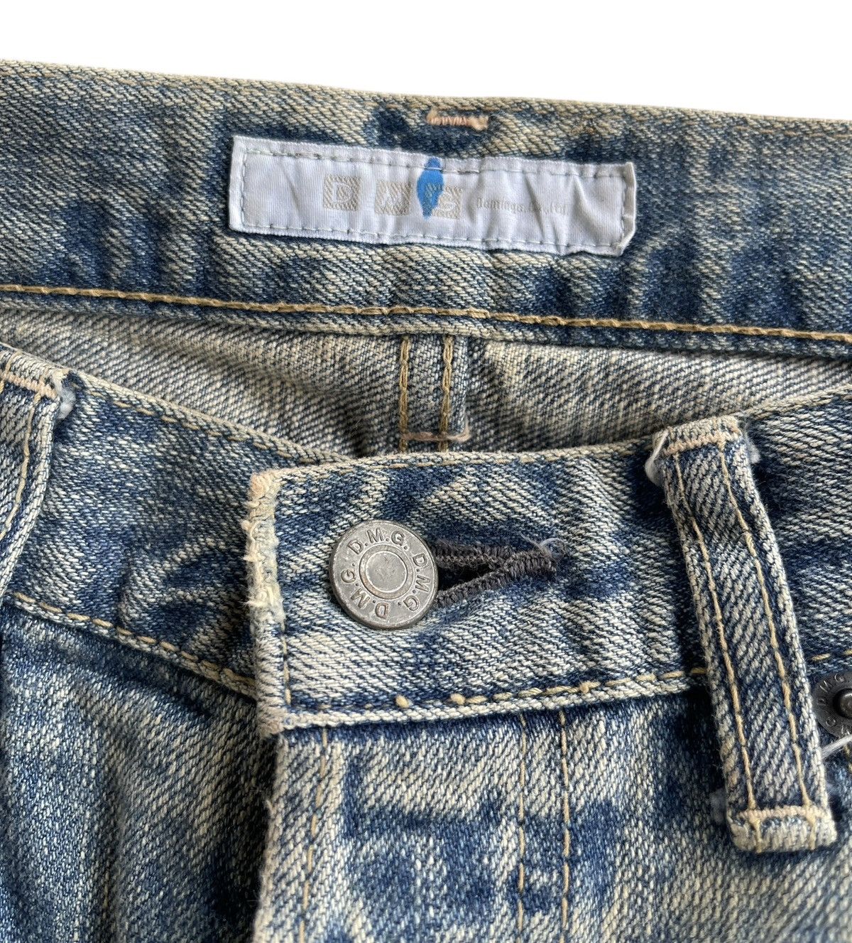 Japanese Brand DOMINGO Co.Ltd JAPAN PAINTS SPLATTED DENIM Size US 31 - 13 Thumbnail