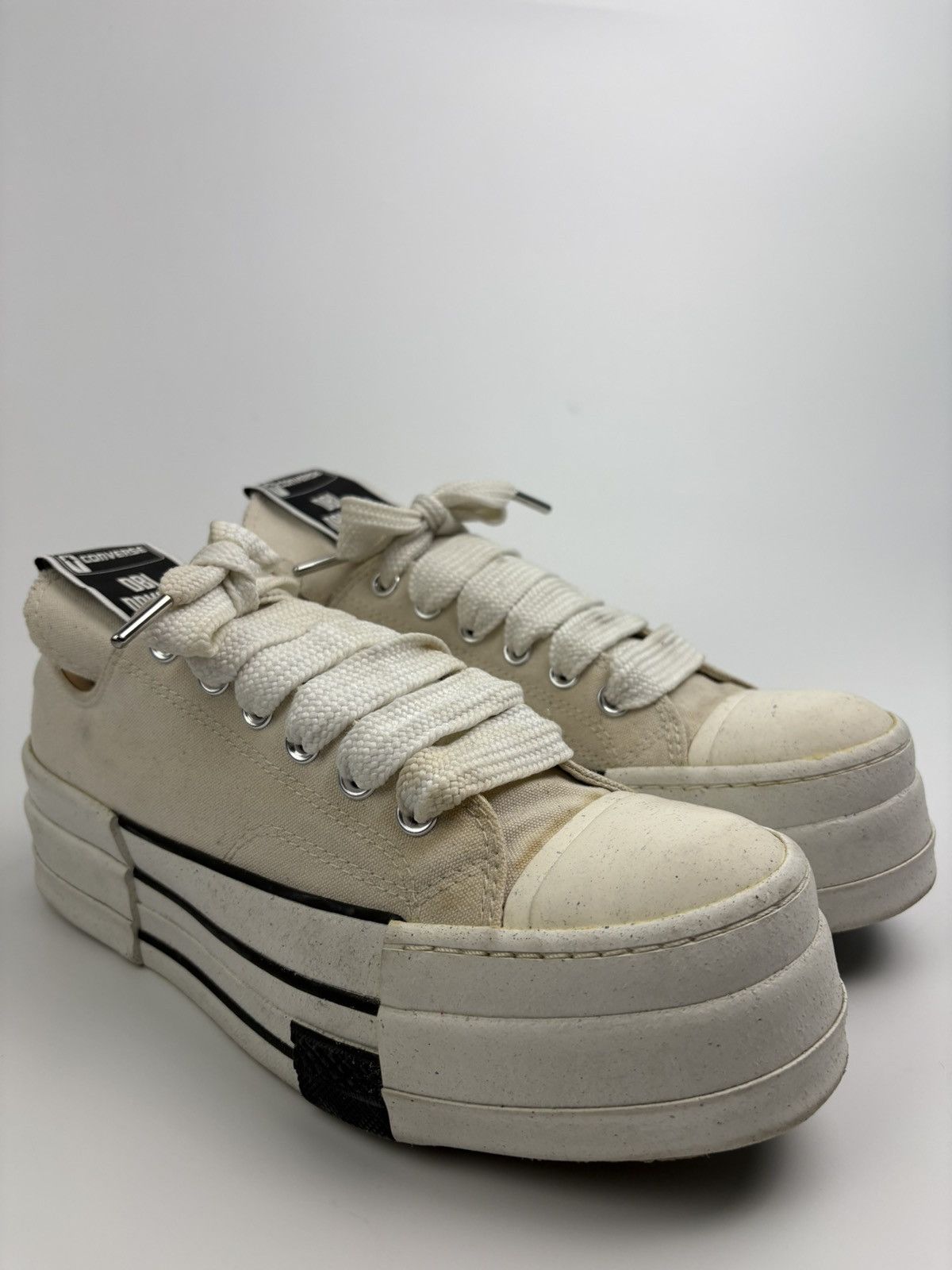 Converse × Rick Owens Drkshdw Rick Owens x Converse 70’s DBL DRKSTR Size US 8.5 / EU 41-42 - 2 Thumbnail