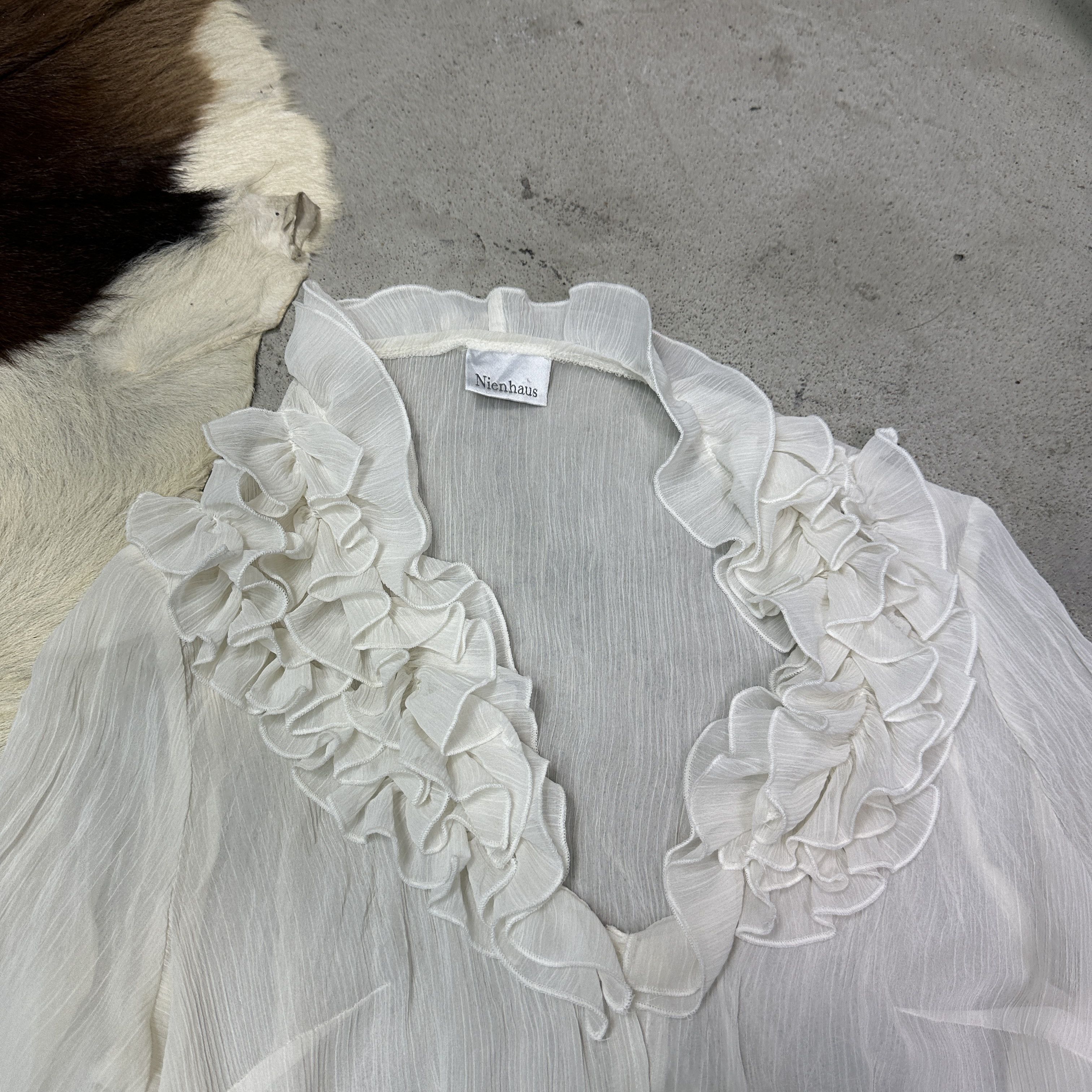 Vintage Vintage Avant Garde Fairy Ruffled Flared Sleeves Shirt Y2K Size M / US 6-8 / IT 42-44 - 4 Thumbnail