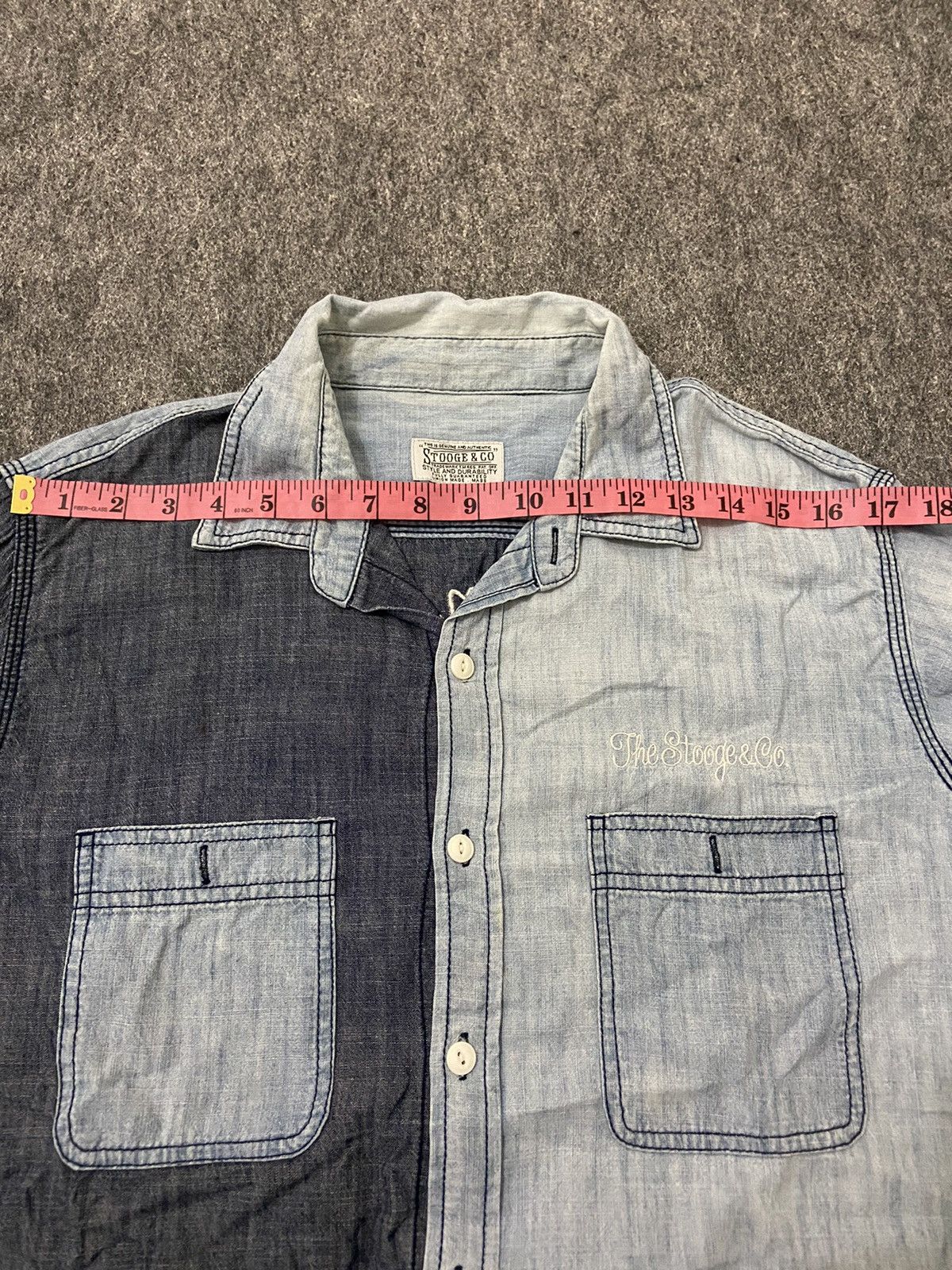 Hysteric Glamour × If Six Was Nine × Japanese Brand stooge & co capital style long denim shirt Size US L / EU 52-54 / 3 - 11 Thumbnail
