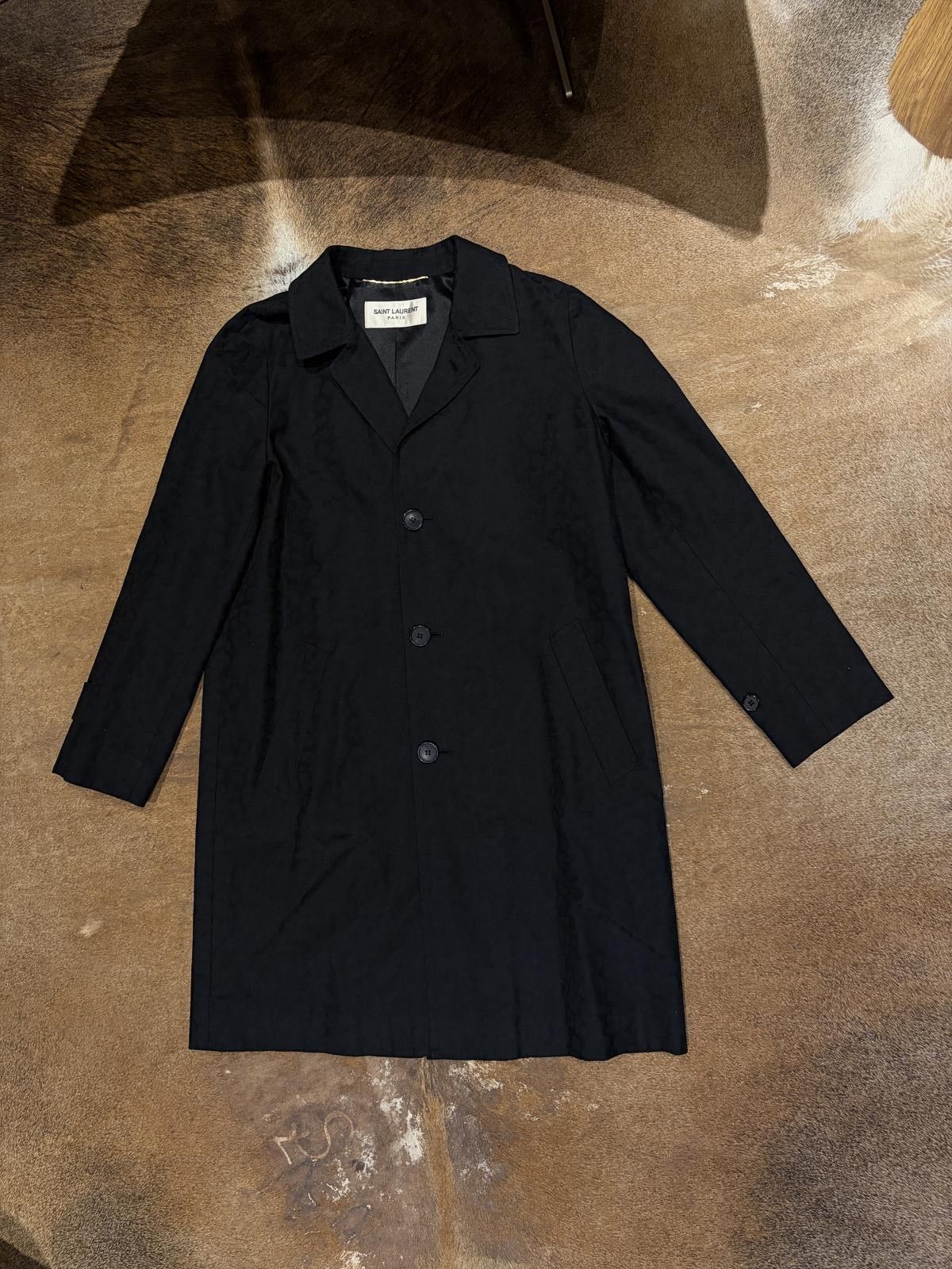 Saint Laurent Paris Saint Laurent Paris Women’s Subtle Leopard-Jacquard Coat Size M / US 6-8 / IT 42-44 - 2 Thumbnail