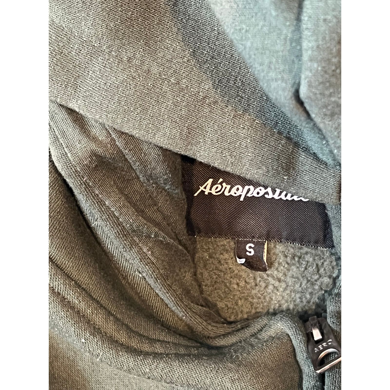Aeropostale Aeropostale Green Full Zip Up Hoodie Mens S Size US S / EU 44-46 / 1 - 3 Thumbnail