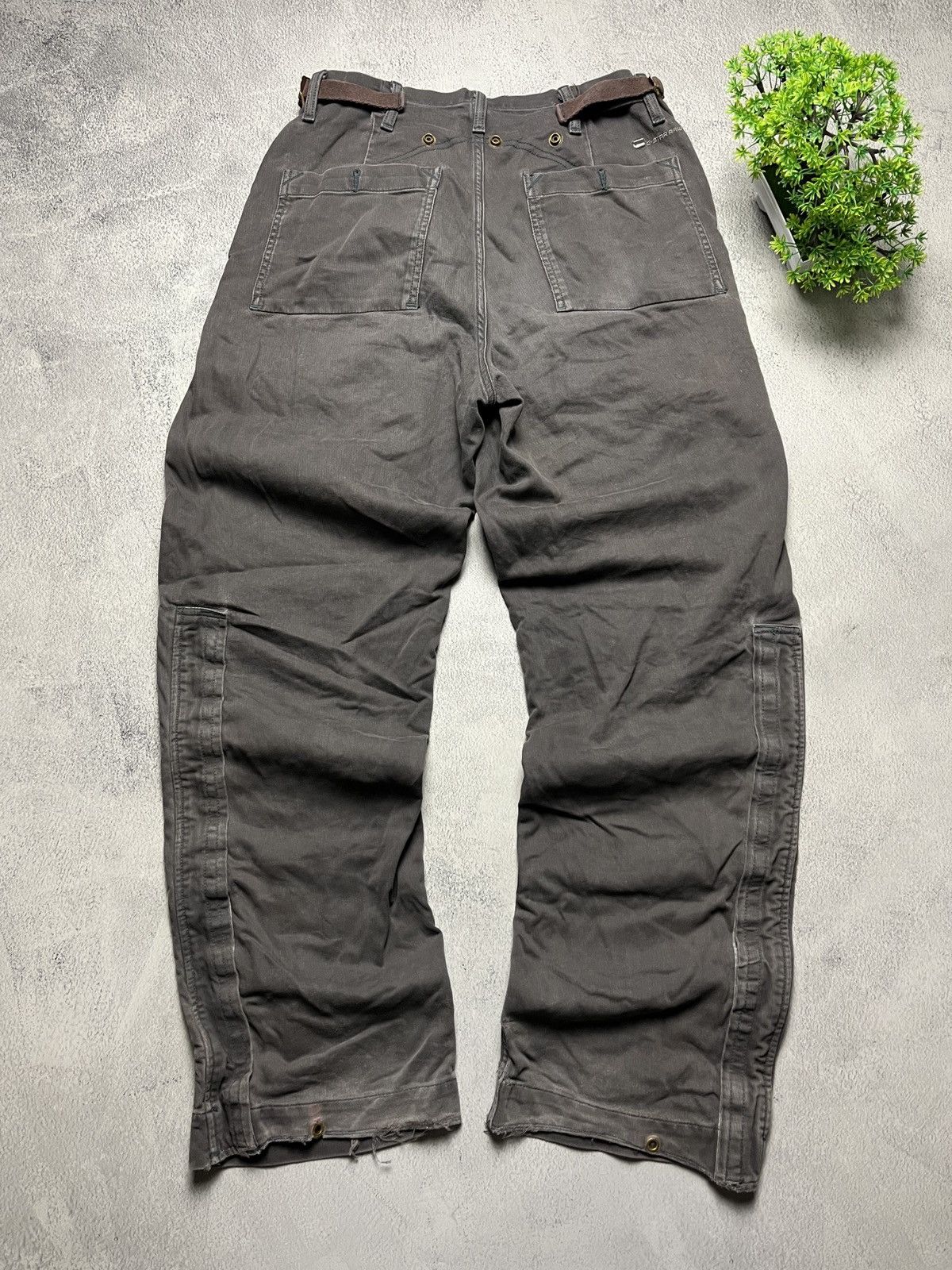 G-Star × Japanese Brand × Vintage G Star Raw Cargo y2k Baggy pants Size US 31 - 2 Thumbnail