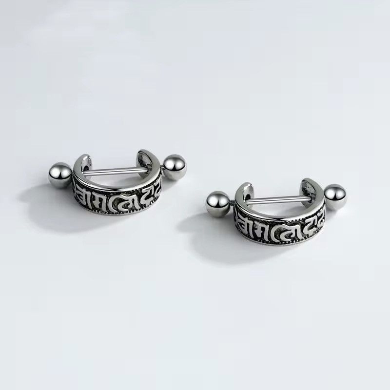 Jewelry × Vintage Vintage six character truth Earrings Size ONE SIZE - 1 Thumbnail