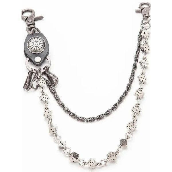 Jewelry Dice and Tribe Jean Motor Rock Wallet Chain Size ONE SIZE - 1 Thumbnail