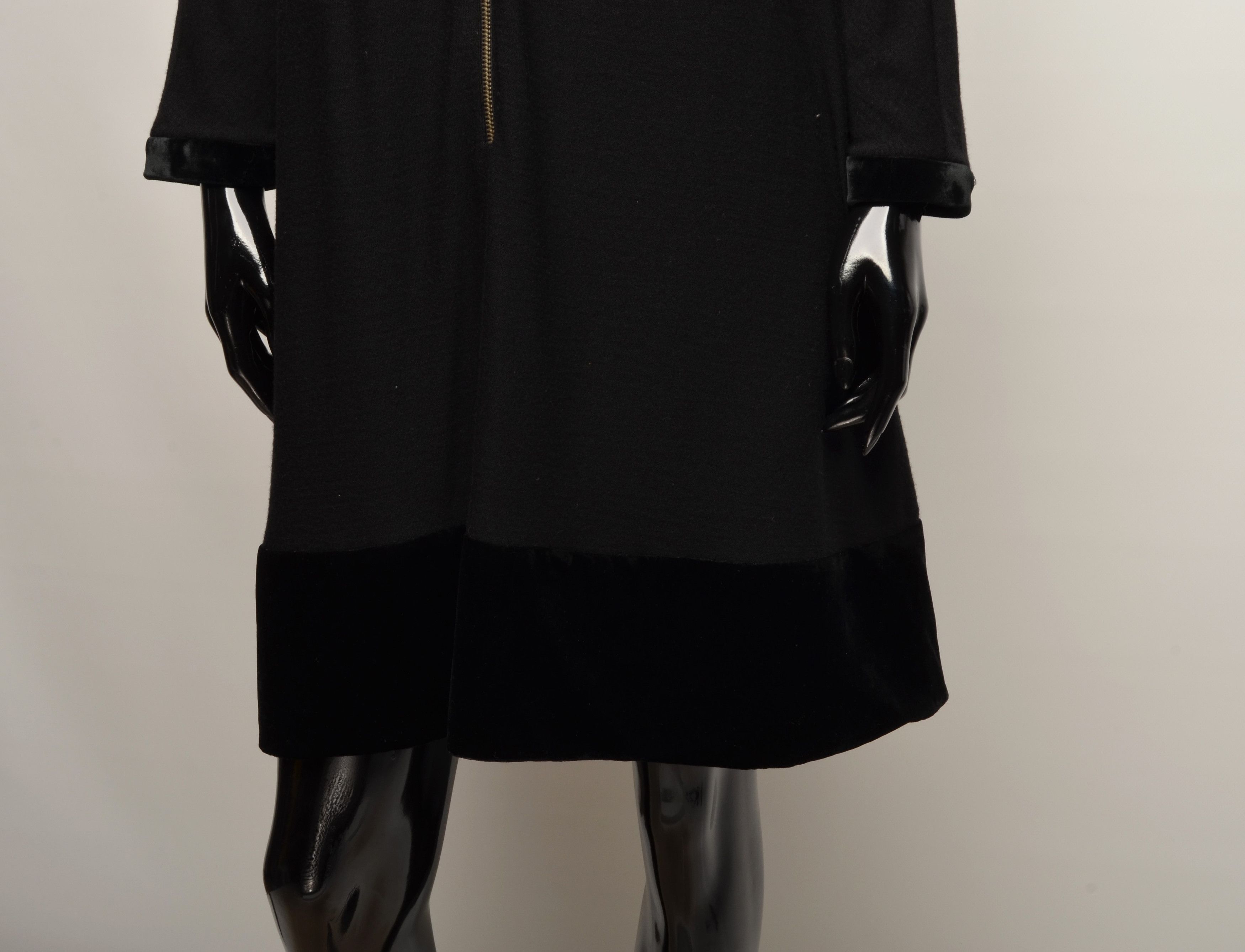 Sonia Rykiel Vintage Sonia Rykiel Wool Long Sleeve Collared Dress Size L / US 10 / IT 46 - 4 Thumbnail