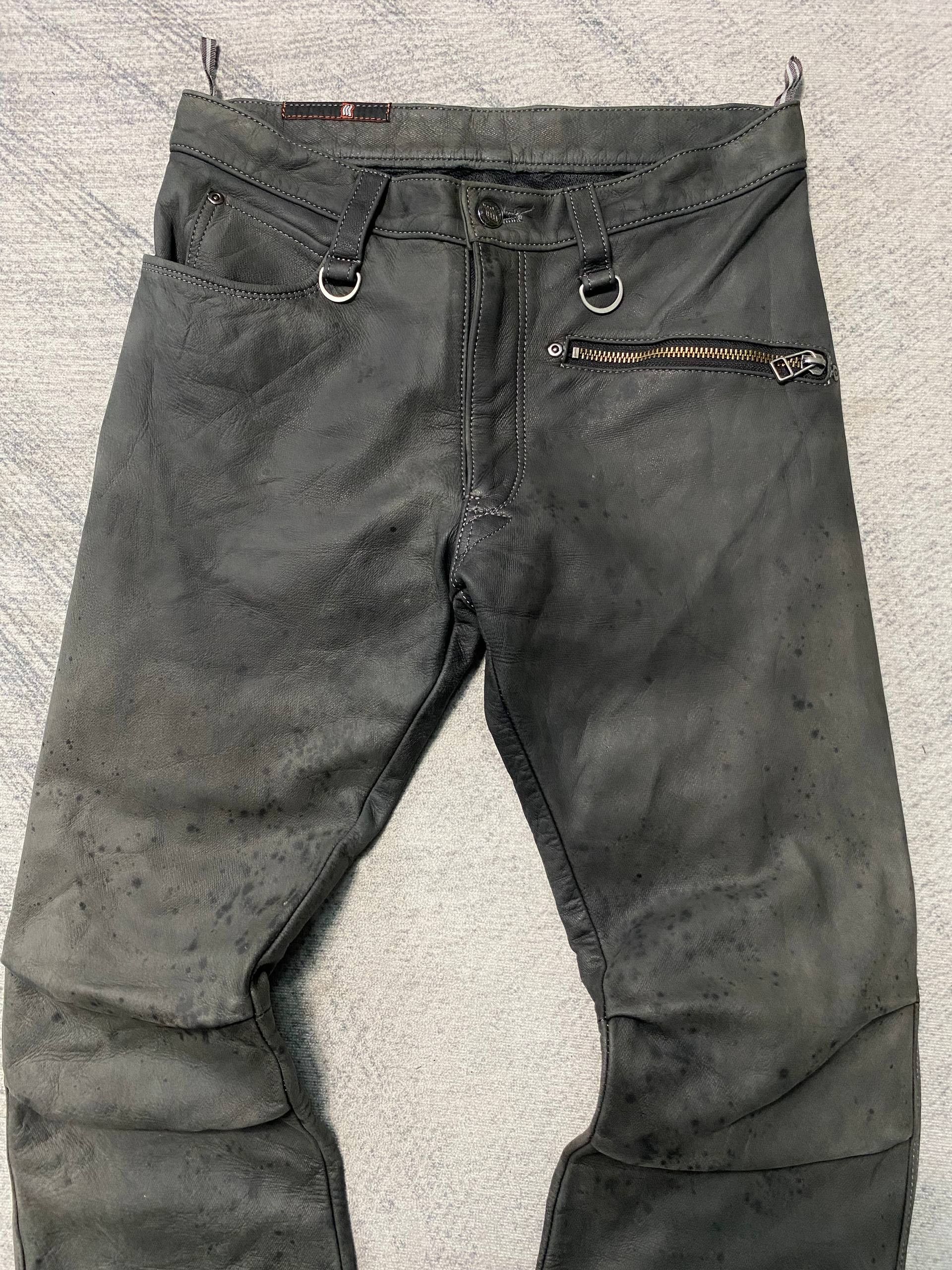 14th Addiction Rare Hyod Vkei Japanese Rock Style Leather Flare Pants Size US 30 / EU 46 - 4 Thumbnail