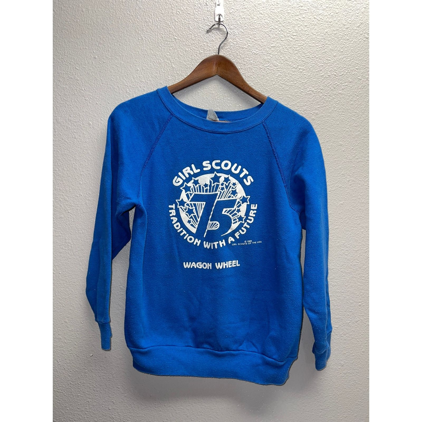 Vintage Vintage Girl Scouts Sweatshirt 75 Tradition Wagon Wheel 80s Size US S / EU 44-46 / 1 - 1 Thumbnail