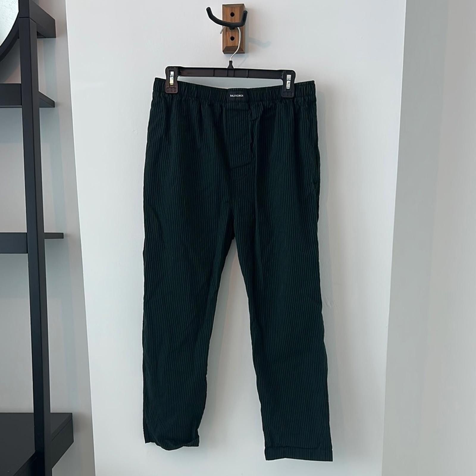 Balenciaga Balenciaga Corduroy Pants Black and Green Straight-Leg Size US 44 / EU 60 - 1 Thumbnail
