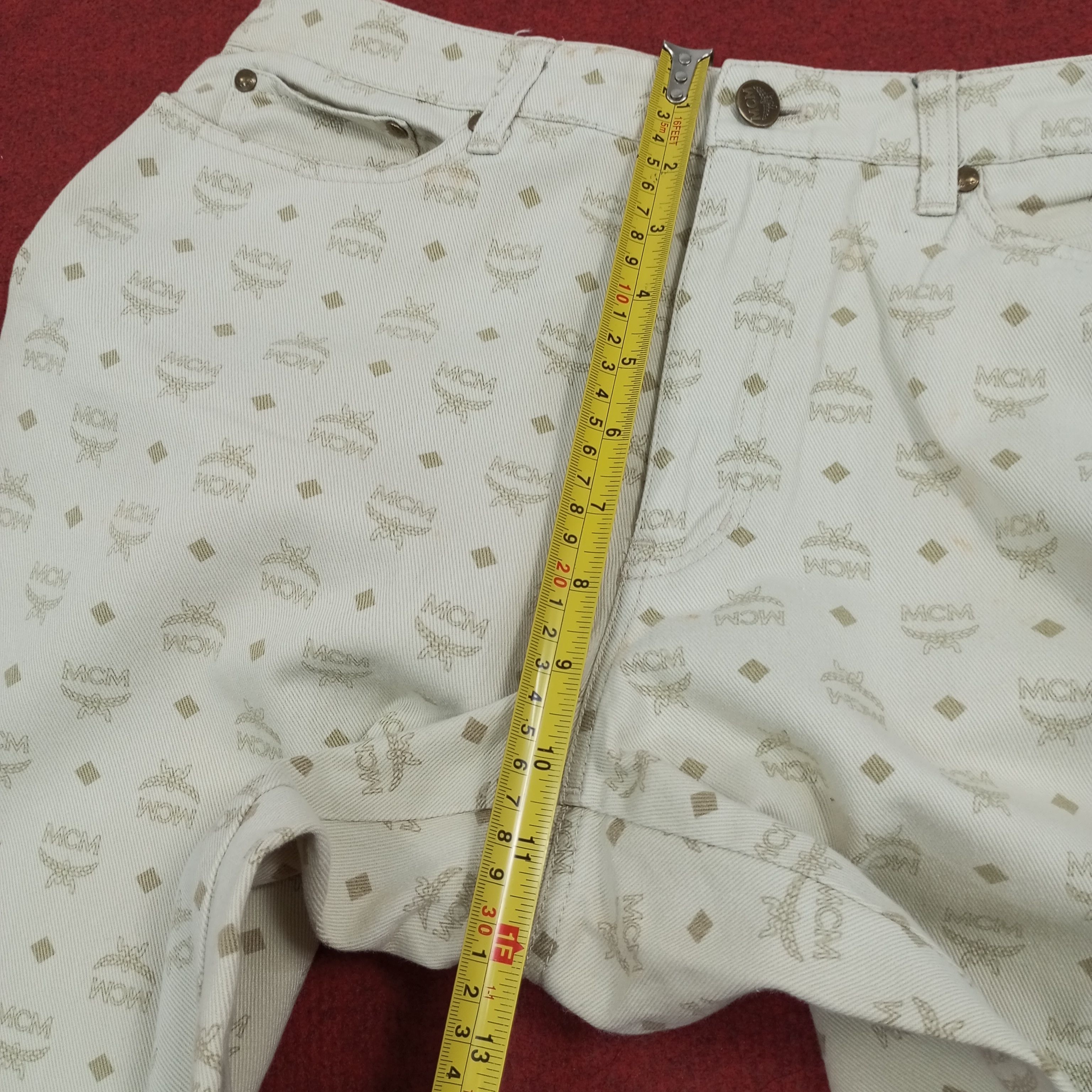 MCM × Vintage MCM Legere Luxury Fashion Brand Monogram Style Pants Size US 29 - 8 Thumbnail