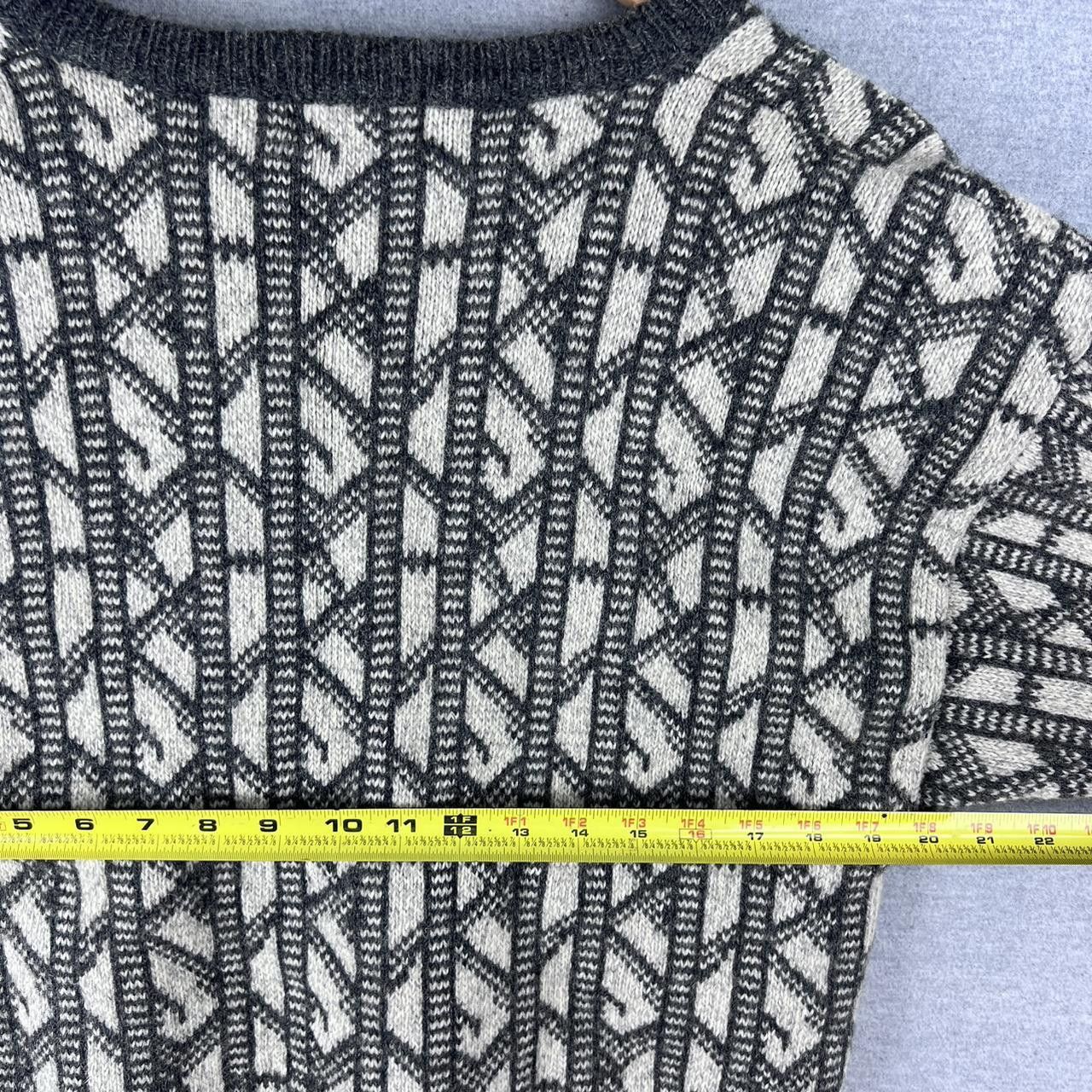 Vintage VTG 70S NOVA-DAME WOOL KNIT STRIPED GRANNY SWEATER MENS L Size US XL / EU 56 / 4 - 4 Thumbnail