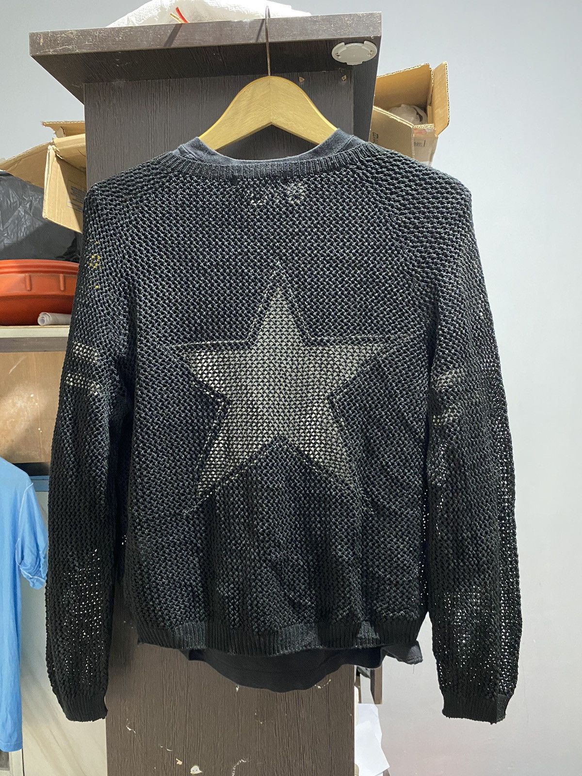 20471120 Fishnet knit uniqlo like CDG style Size US L / EU 52-54 / 3 - 2 Thumbnail