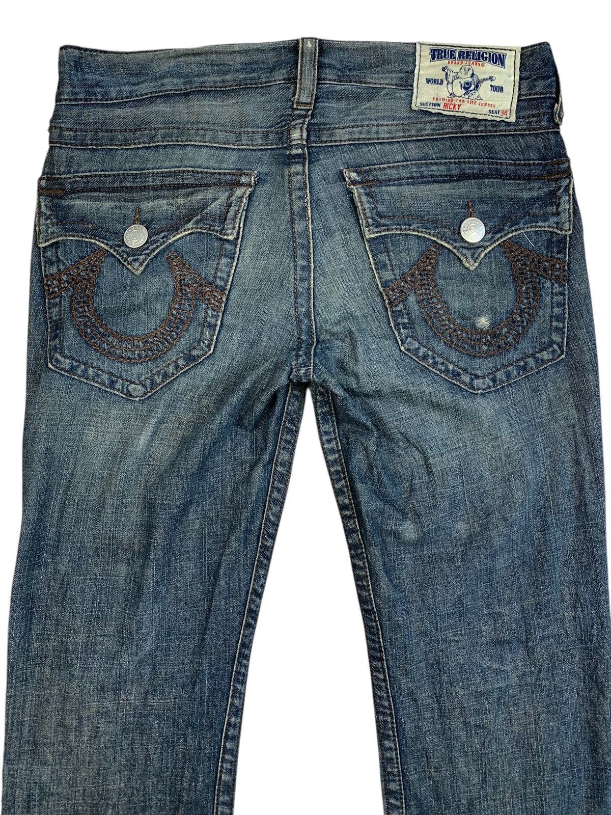 True Religion Y2K 2000’s True Religion Ricky Regular Fit Denim Size US 36 / EU 52 - 13 Thumbnail