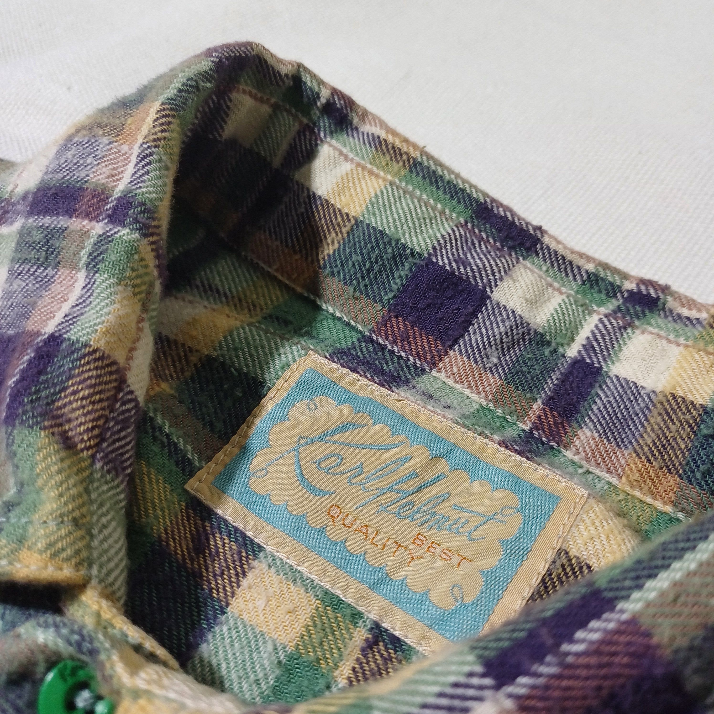 Karl Helmut Karl Helmut Flannel Casual Patch Shirt Japan Size US L / EU 52-54 / 3 - 5 Thumbnail