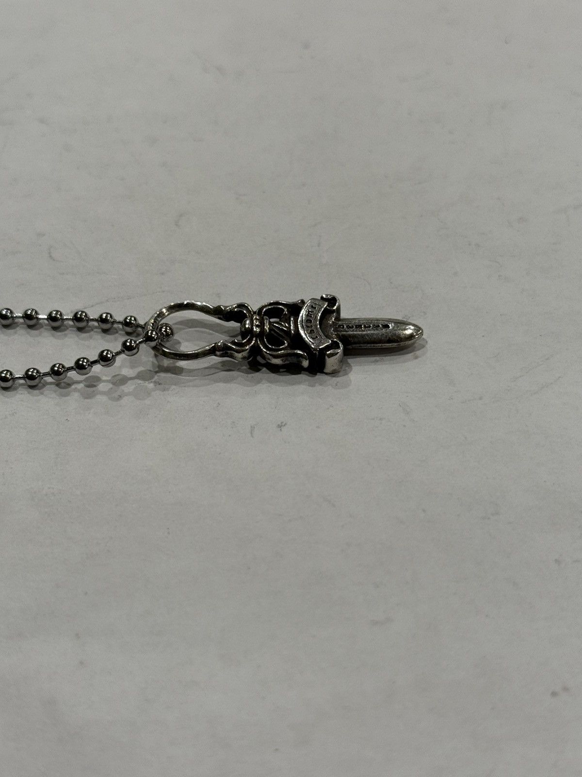 Chrome Hearts Chrome Hearts Dagger Pendant Silver Ball Chain Necklace 925 Size ONE SIZE - 9 Thumbnail
