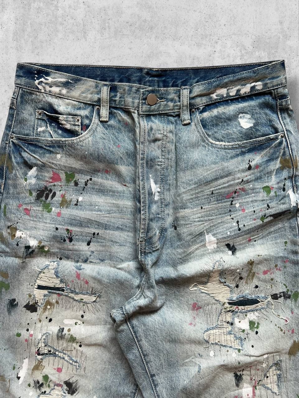 Other Jeans Ripped n Painted ifsixwasnine hystericglamour y2k bagg Size US 34 / EU 50 - 3 Thumbnail