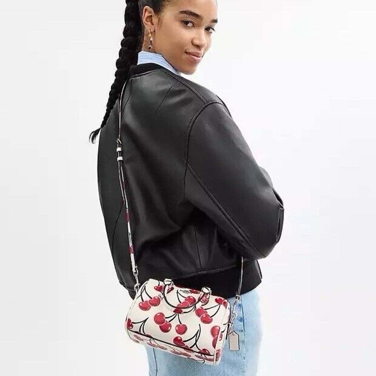 Coach NWT Limited Coach Mini Rowan Crossbody Bag With Cherry Size ONE SIZE - 2 Thumbnail
