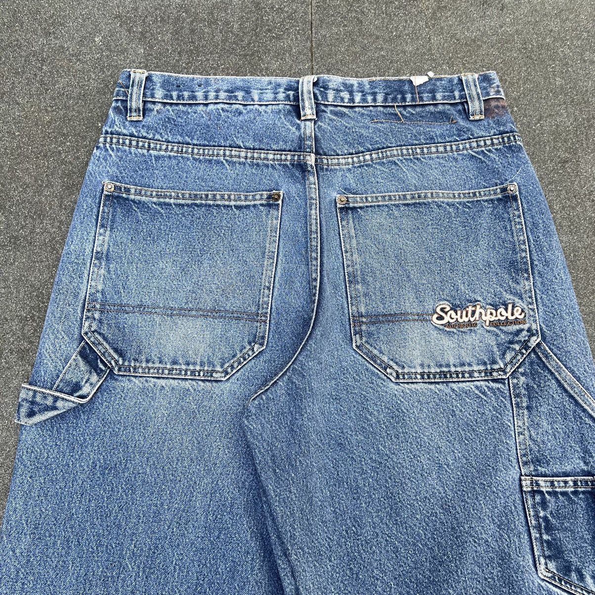 Southpole × Vintage Vintage South Pole Spellout Baggy Jeans Size US 34 / EU 50 - 2 Thumbnail