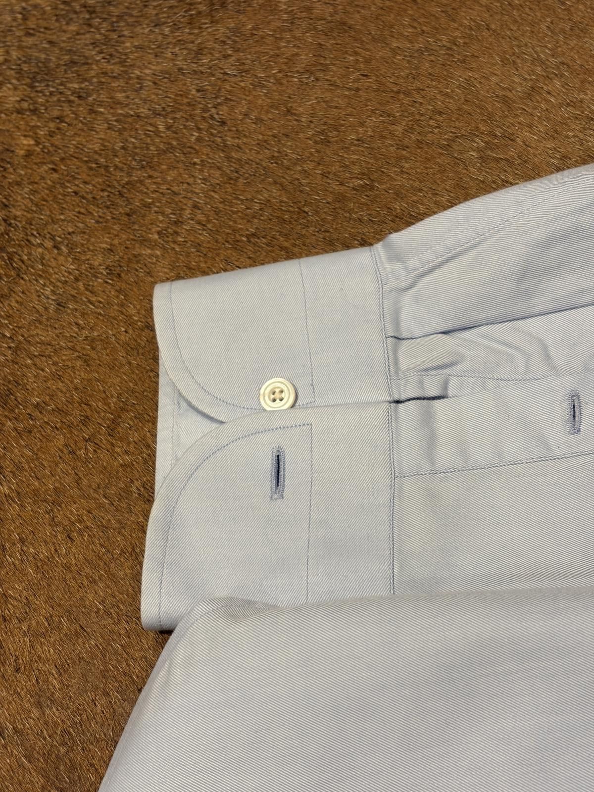 Tom Ford Tom Ford Swiss-Made Cotton Twill Dress Shirt Size US XL / EU 56 / 4 - 5 Thumbnail