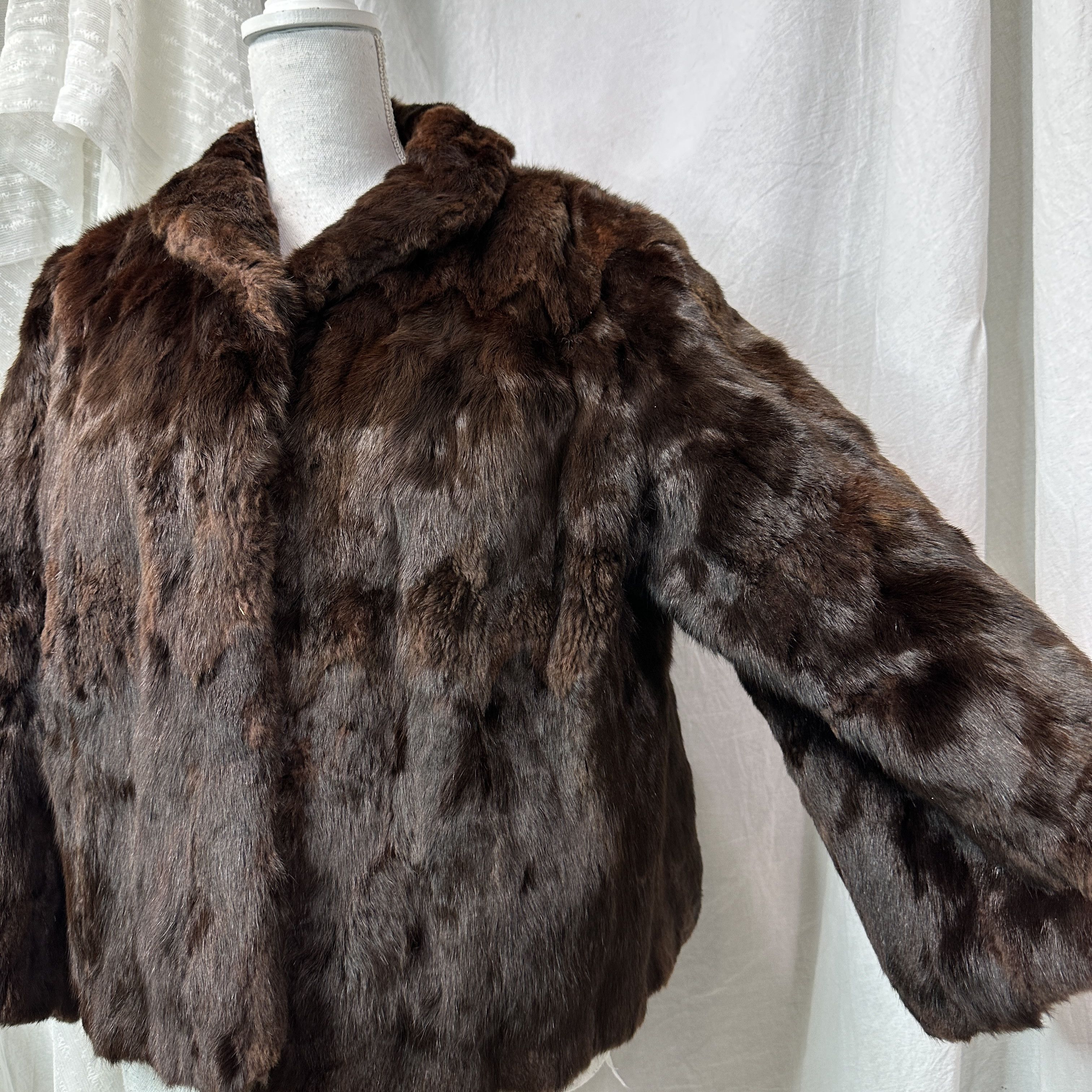Vintage Vintage Old Money Flared Sleeves Rabbit Fur 90s Size M / US 6-8 / IT 42-44 - 10 Thumbnail