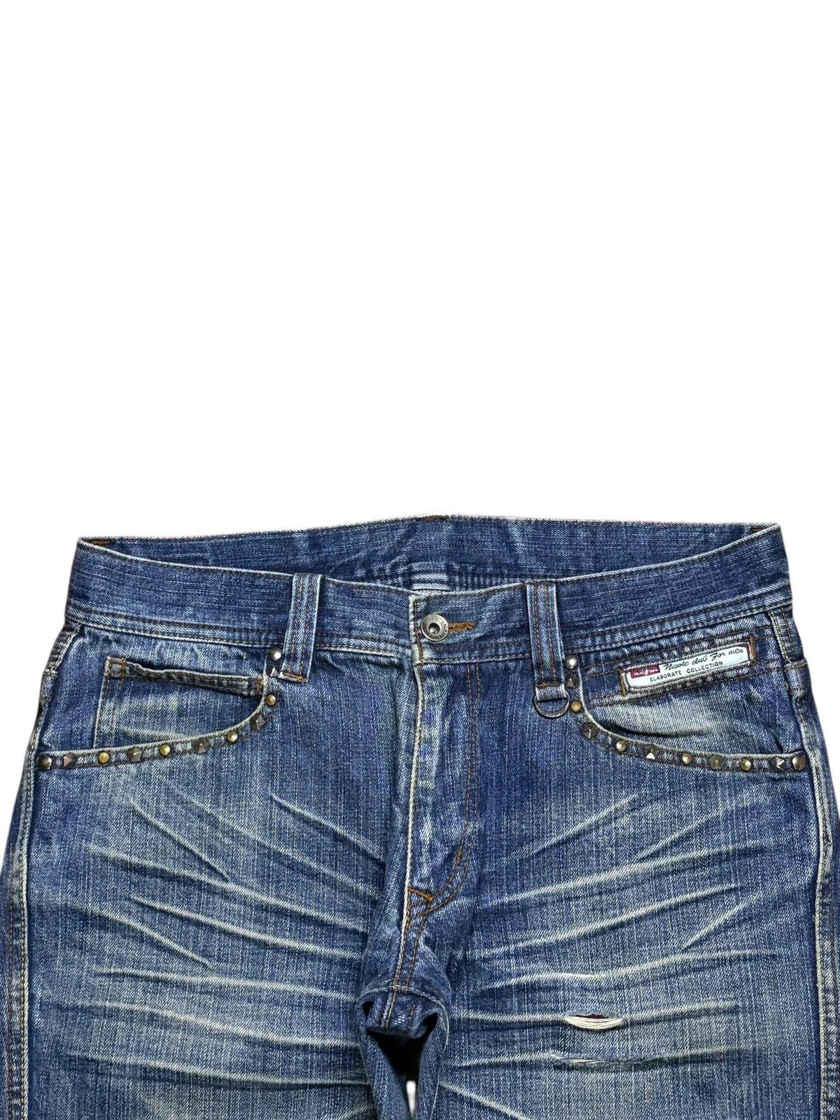 Japanese Brand Vintage Japanese Brand Mud Wash Studded Bootcut Jeans Size US 32 / EU 48 - 4 Thumbnail