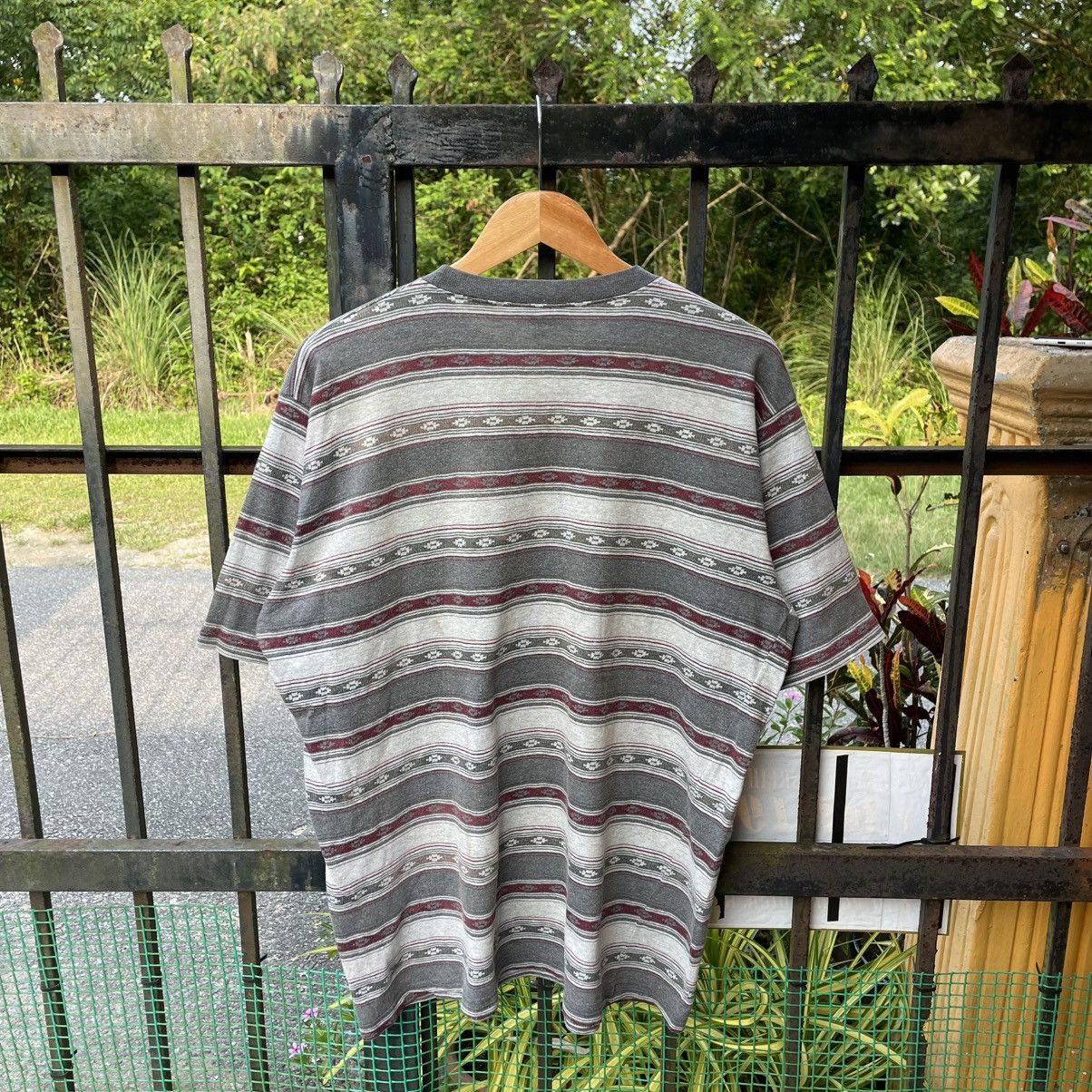 Hang Ten 🔥Vintage 90s Hang Ten Striped Native Pocket Tee Size US XL / EU 56 / 4 - 2 Thumbnail
