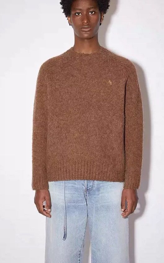 Acne Studios Acne studios Men's brown crew-neck sweater Size US S / EU 44-46 / 1 - 6 Thumbnail