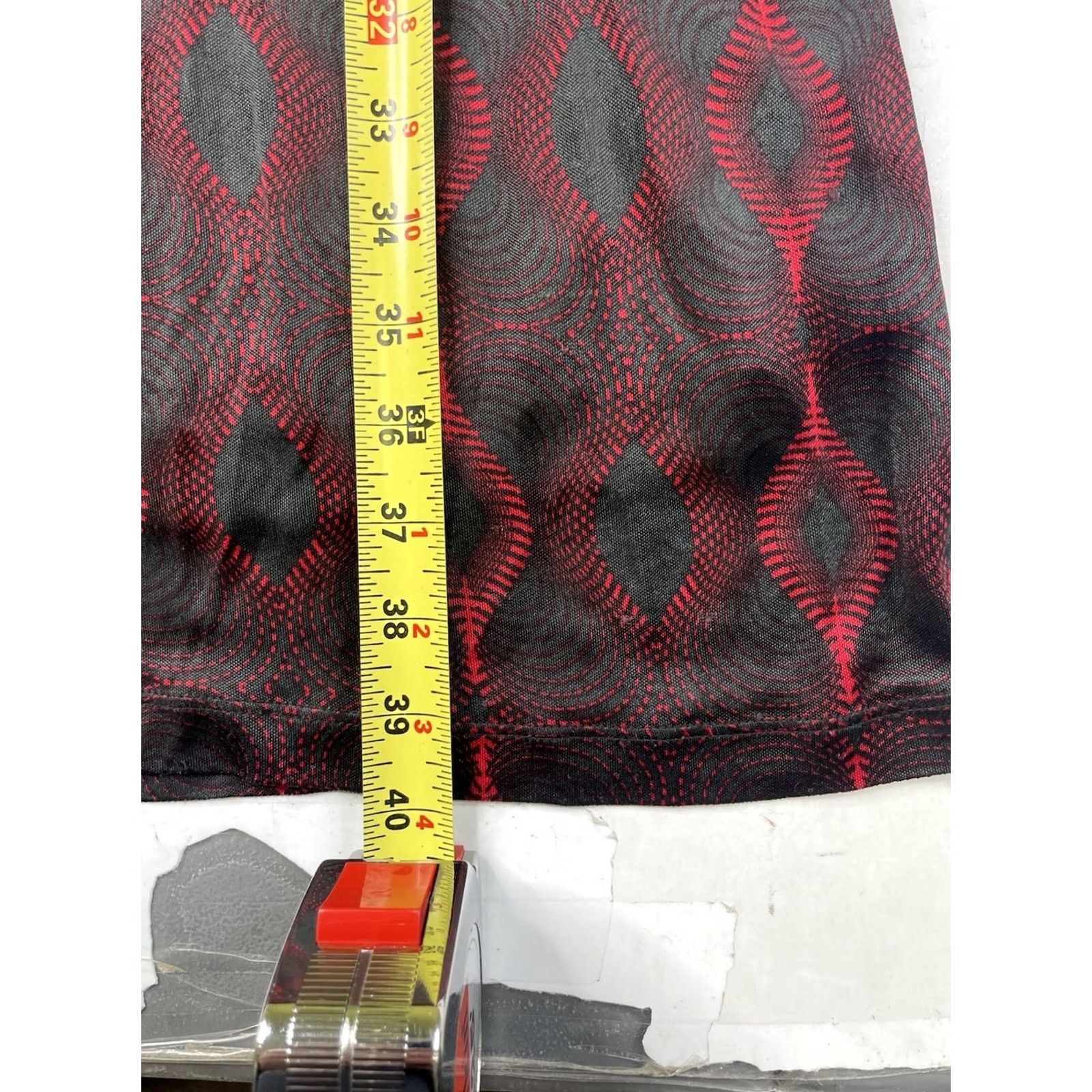 Custo Barcelona VINTAGE Custo Barcelona Dress Black Red Geometric Long Sleeve Turtleneck 4 Women Size S / US 4 / IT 40 - 6 Thumbnail