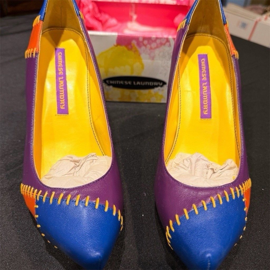 Chinese Laundry Chinese Laundry Real Patchwork Pumps NIB Vintage 1990’s Size US 7.5 / IT 37.5 - 5 Thumbnail
