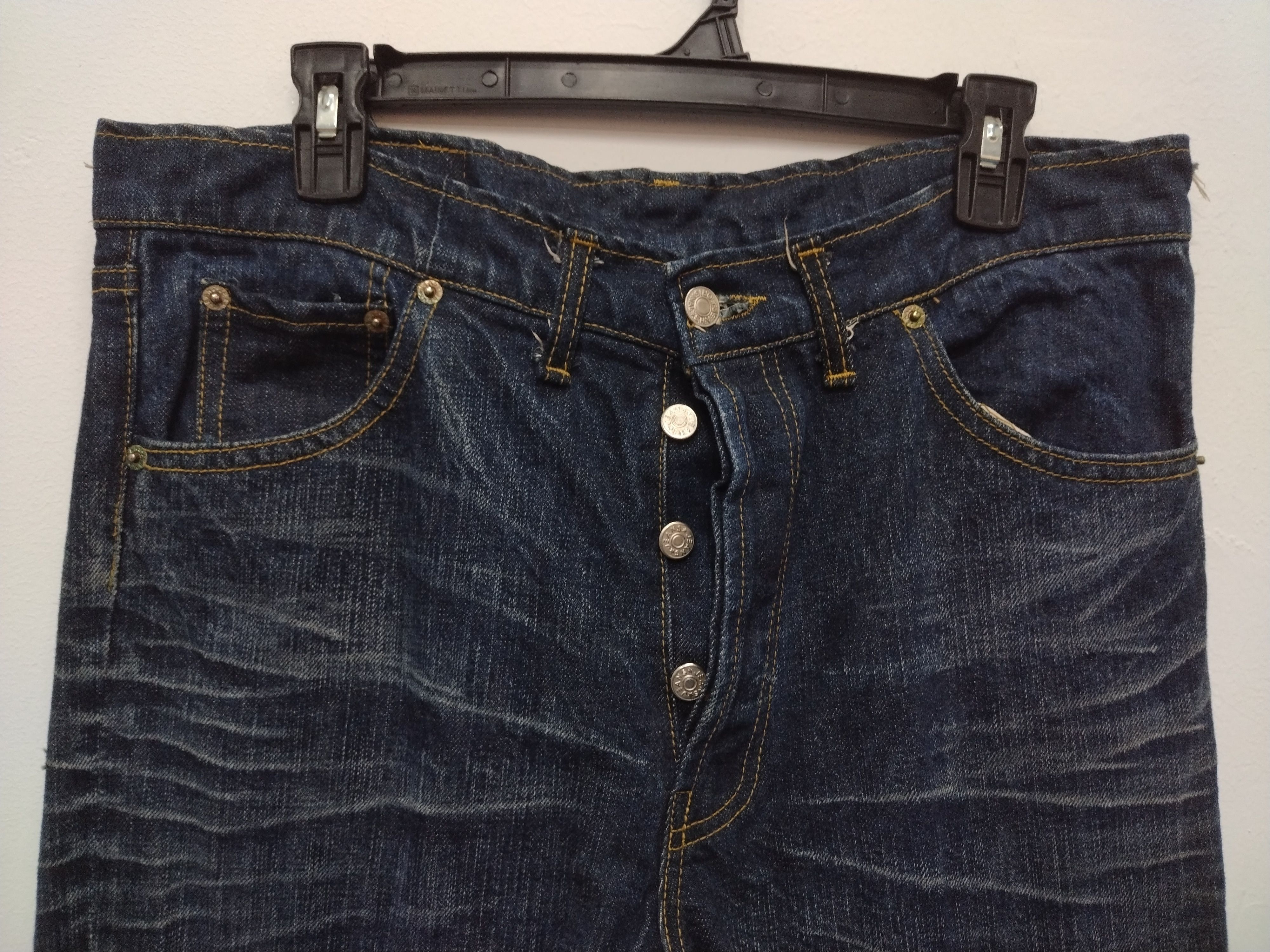 Justin Marvelous awesome Distressed like new Justin BOOT CUT jeans Size US 34 / EU 50 - 9 Thumbnail