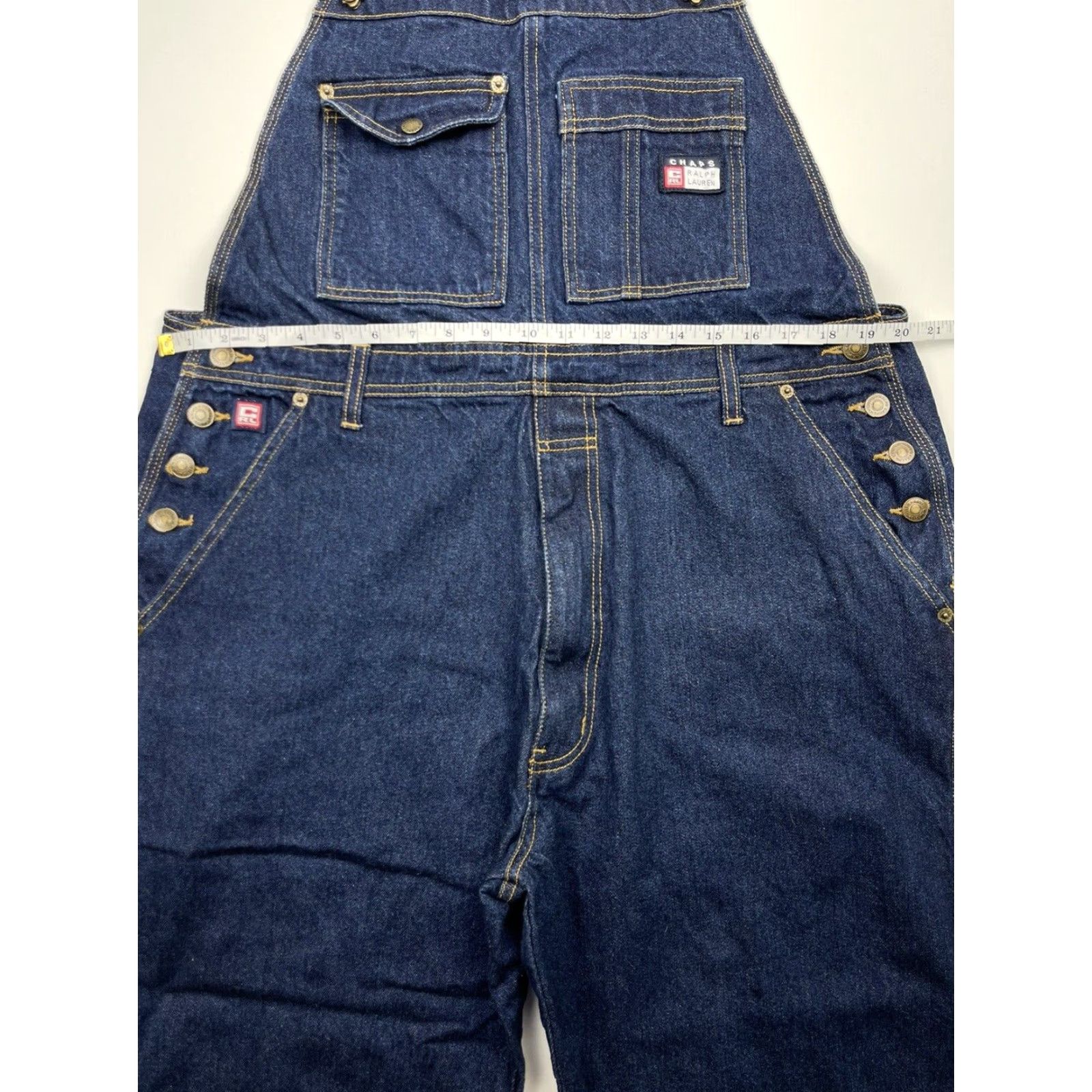 Chaps VINTAGE Chaps Ralph Lauren Denim Overalls Jeans 90s Blue Adult Large Regular Fit Size US 38 / EU 54 - 6 Thumbnail