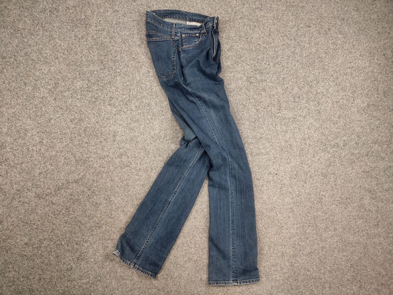 Helmut Lang Helmut Lang Jeans Femme Blue Straight Denim Boot Cut Unisex Size US 29 - 11 Thumbnail