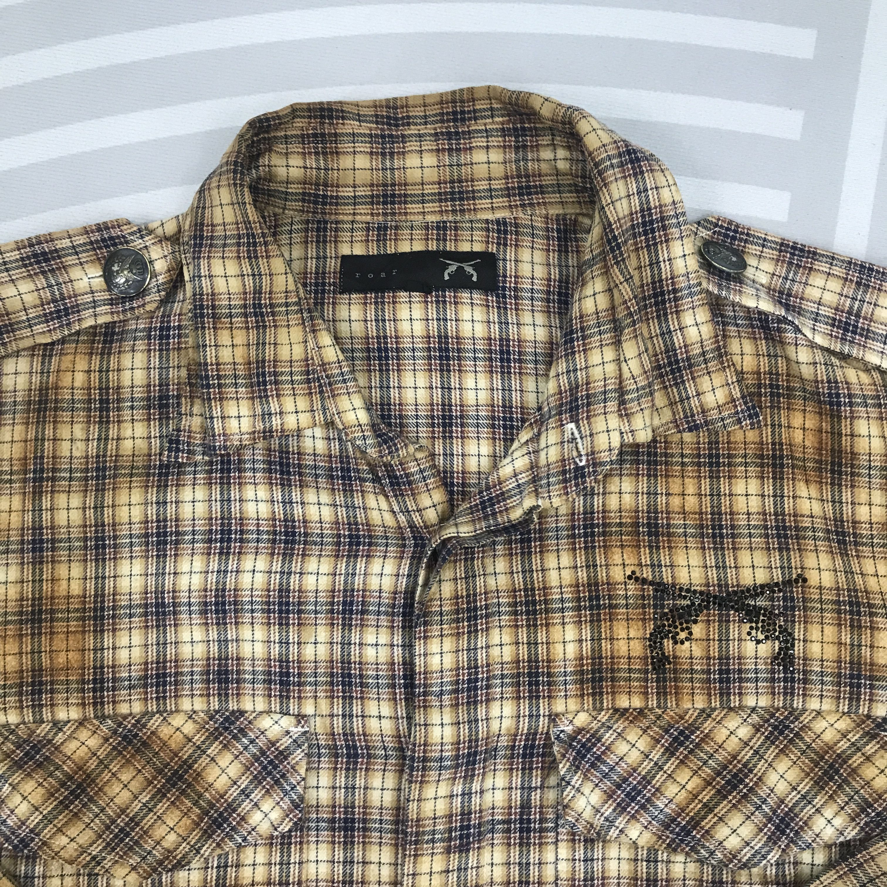 Japanese Brand × Roar × Vintage Vintage Roar Rusty Made in Japan flannel button up shirt Size US L / EU 52-54 / 3 - 7 Thumbnail
