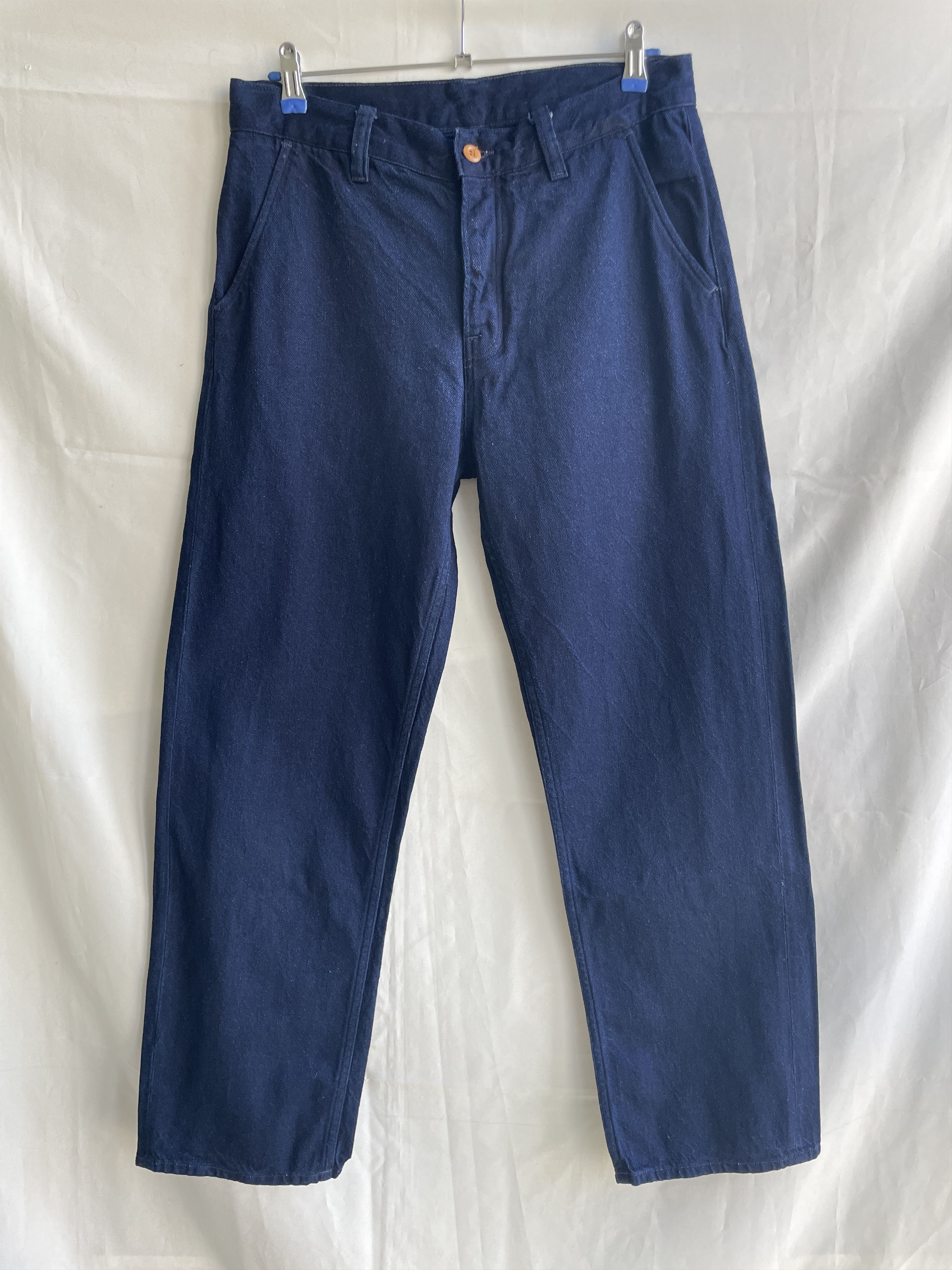 Nudie Jeans Nudie Jeans Indigo Relaxed Denim Work Pants Size 31x30 Size US 30 / EU 46 - 1 Thumbnail