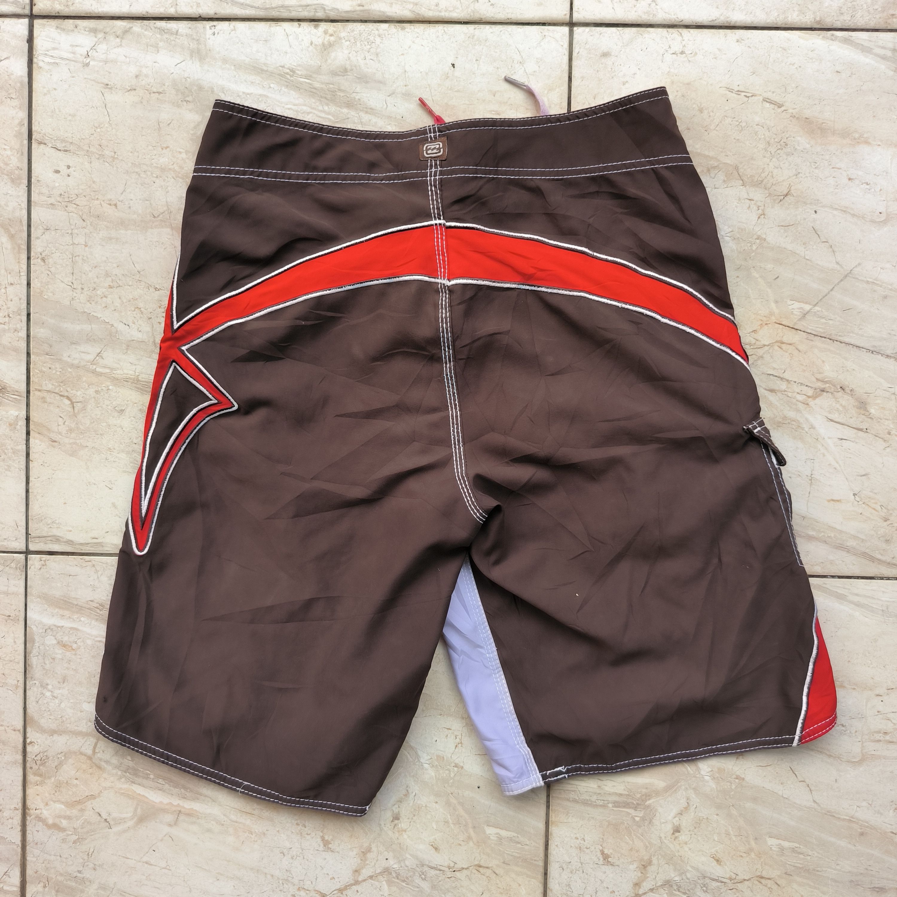 Billabong Vintage 00s Billabong Signature Mark Occhilupo Board Shorts Size US 31 - 7 Thumbnail