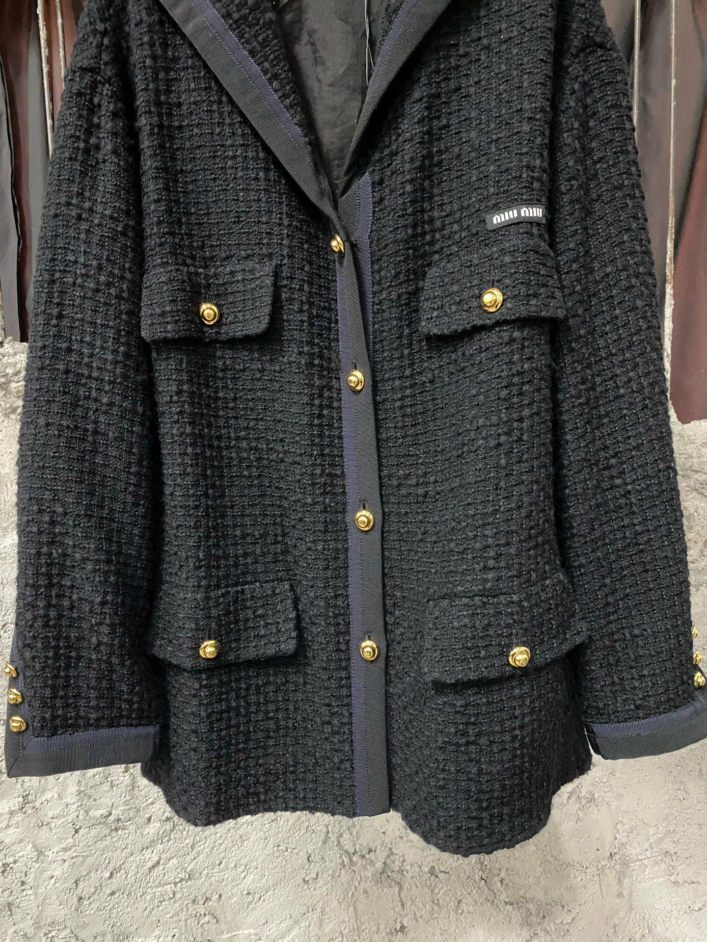 Miu Miu MIU MIU Knit Navy Cardigan Jacket 36 Size XS / US 0-2 / IT 36-38 - 4 Thumbnail