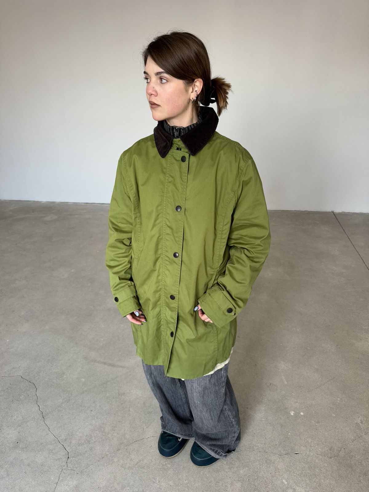Barbour Vintage Barbour Waterproof Green Short Coat Size XL / US 12-14 / IT 48-50 - 13 Thumbnail