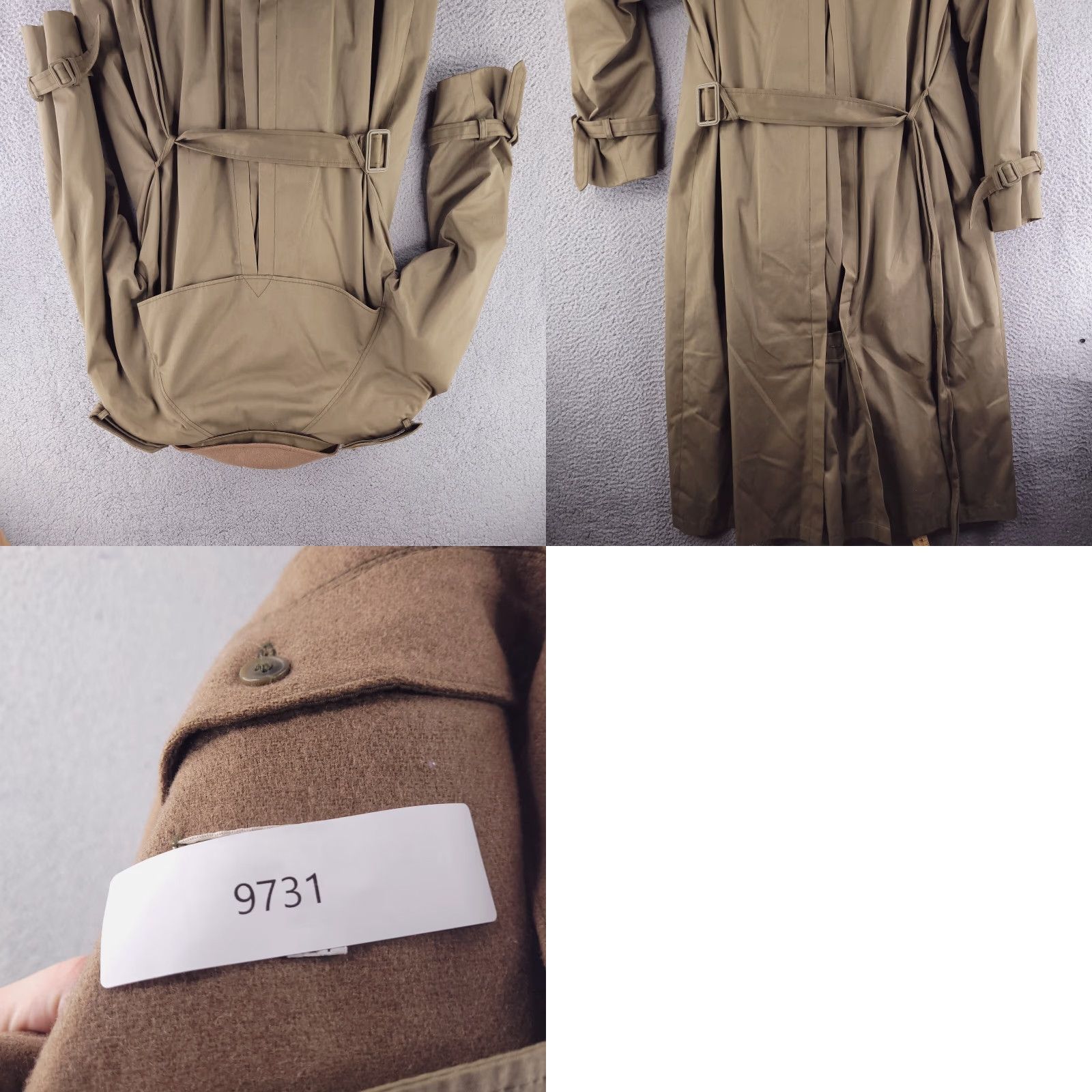 Vintage VINTAGE John Weitz Trench Overcoat Coat Long Women Brown Cotton Wool Lined Removable Lining Size 10 Size L / US 10 / IT 46 - 11 Thumbnail