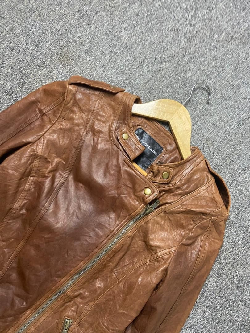 Japanese Brand Deux Polains Brand Rider Leather Jacket (195) Size XXS / US 00 / IT 34 - 9 Thumbnail