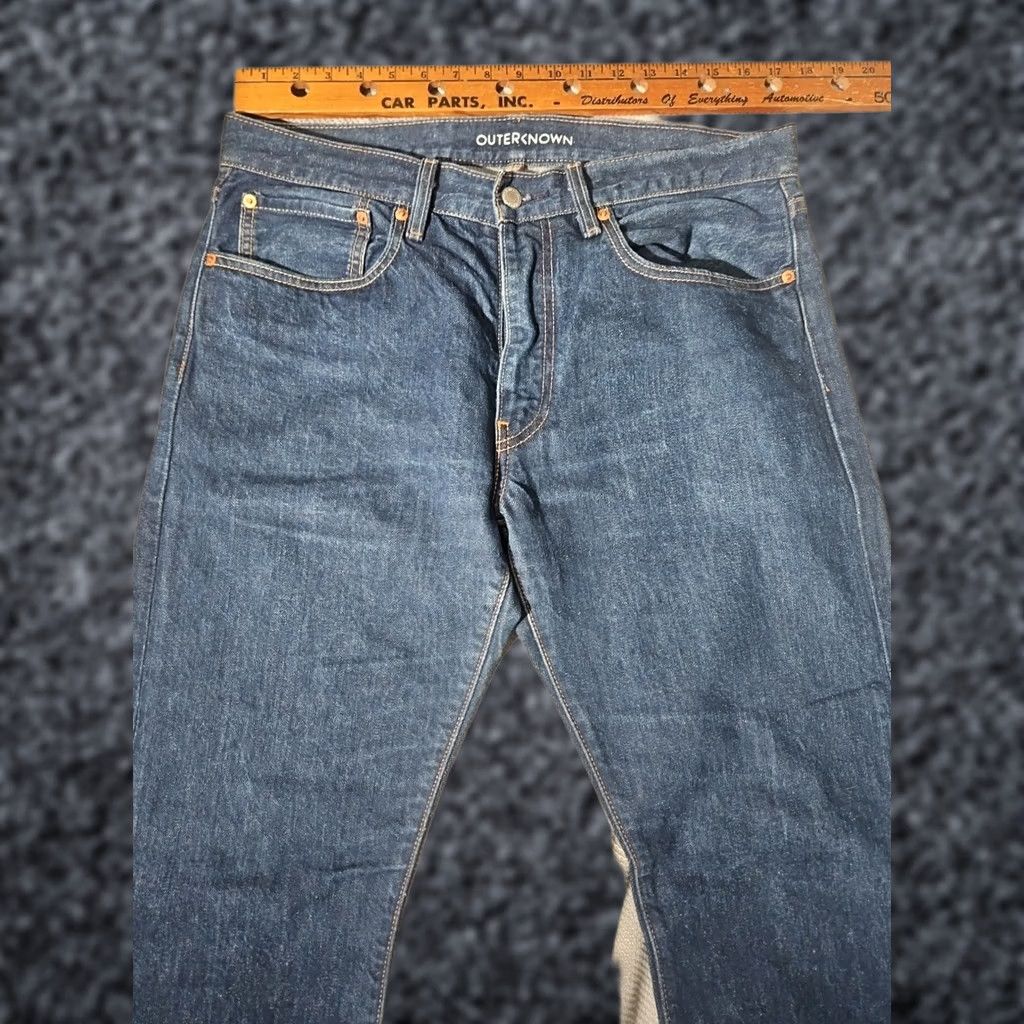Levi's Levi's Outerknown Jeans Mens 34x30 Blue Denim Hemp Blend Western Pants Size US 34 / EU 50 - 1 Thumbnail