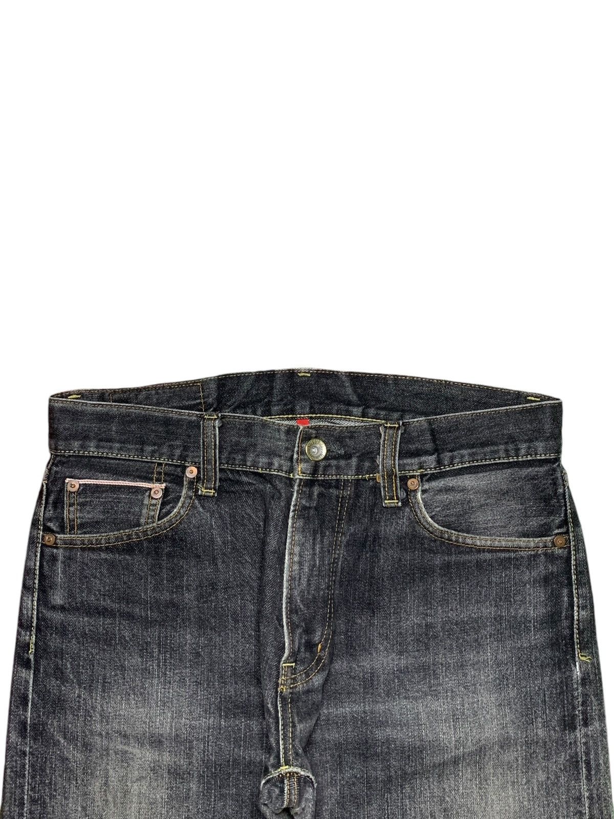 Uniqlo Vintage Uniqlo Selvedge Faded Wash Distressed Loose Jeans Size US 34 / EU 50 - 4 Thumbnail