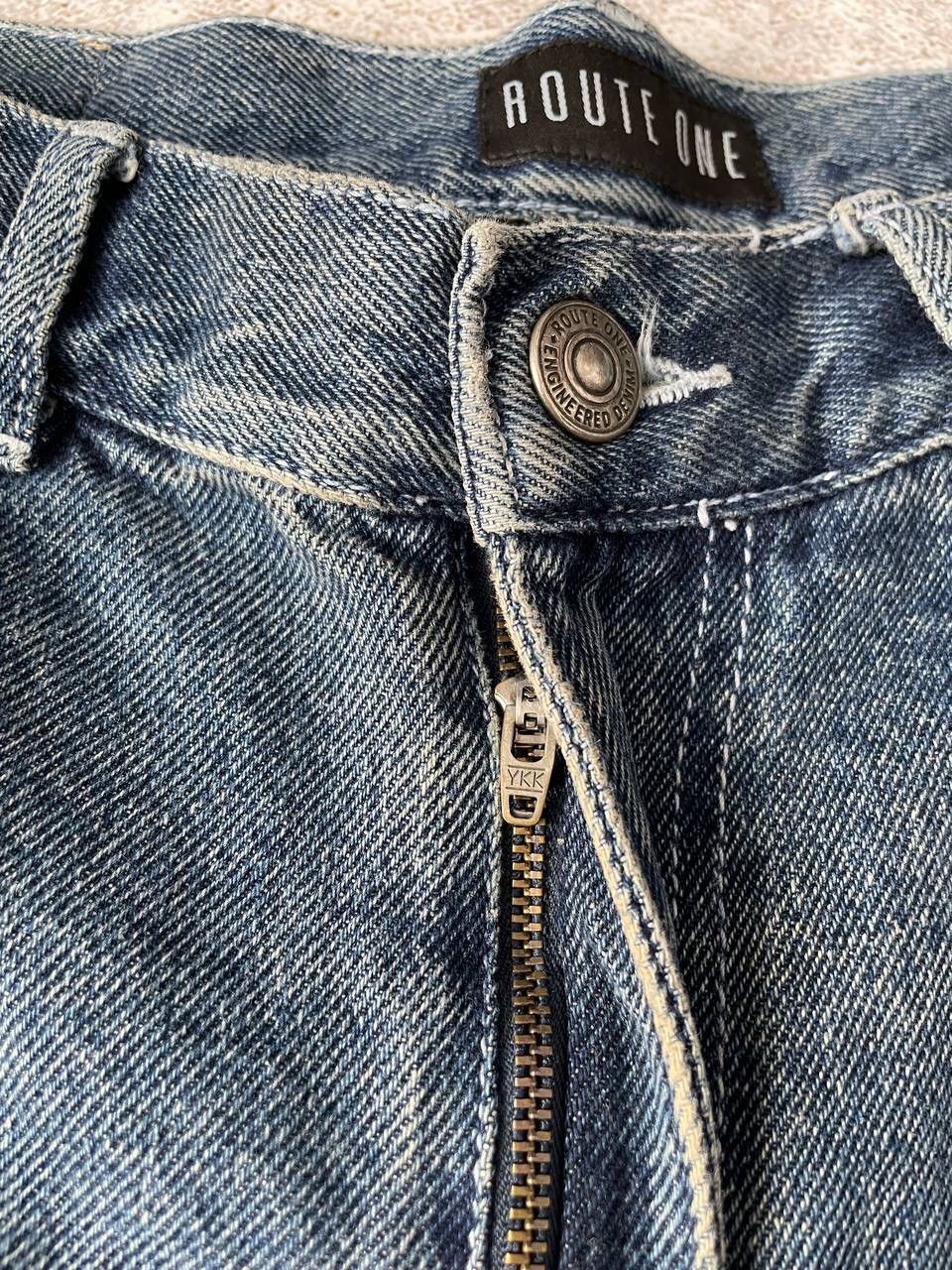 Other Vintage Route One Denim Cargo Carpenter Baggy Rap Shorts Y2K Size US 32 / EU 48 - 9 Thumbnail